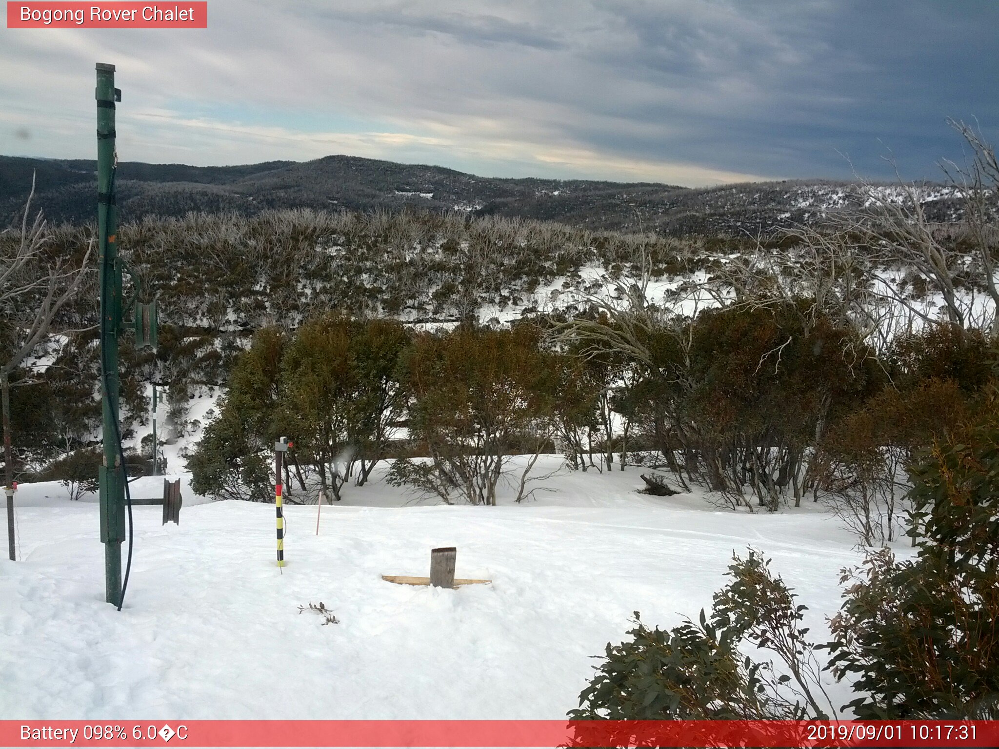 Bogong Web Cam 10:17am Sunday 1st of September 2019