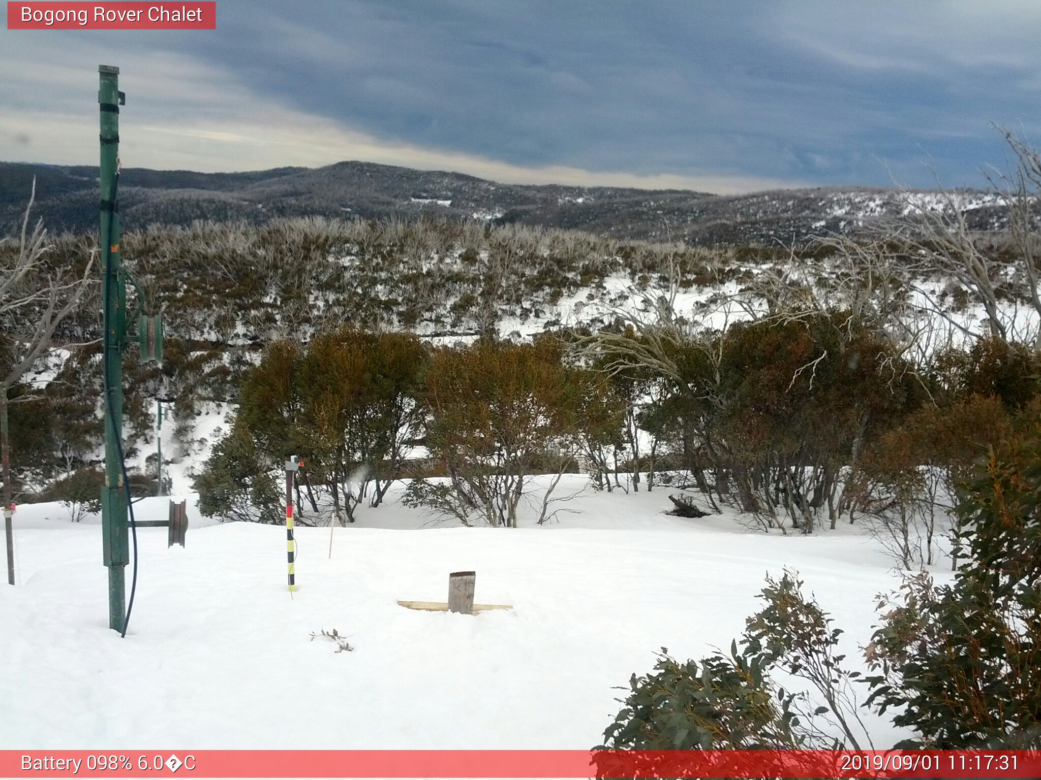 Bogong Web Cam 11:17am Sunday 1st of September 2019