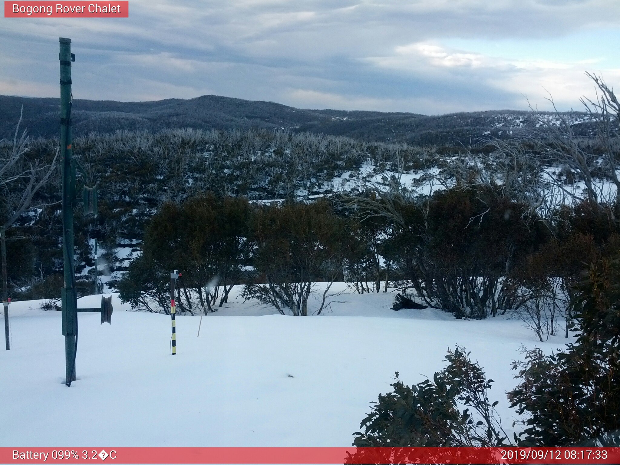 Bogong Web Cam 8:17am Thursday 12th of September 2019