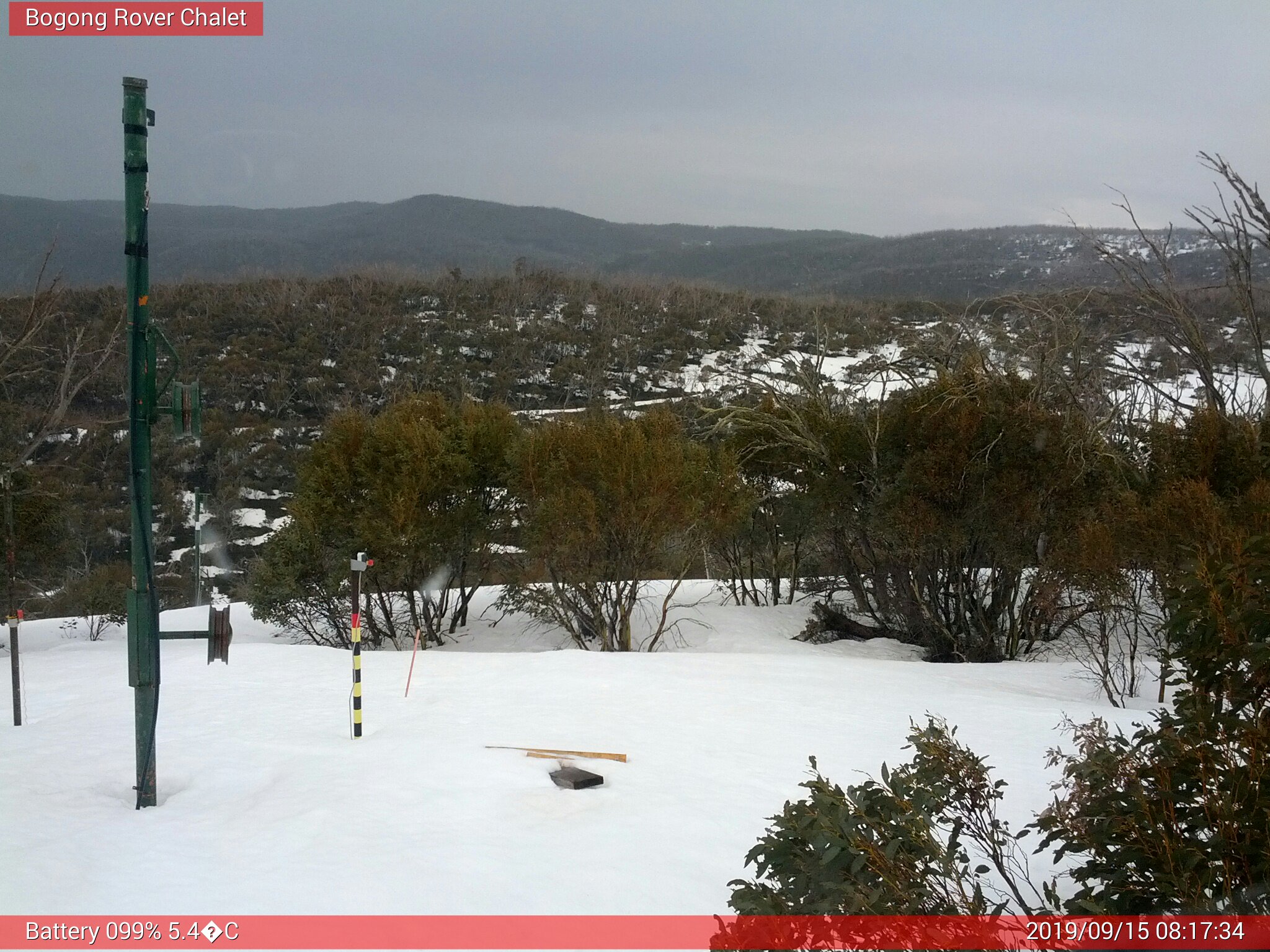 Bogong Web Cam 8:17am Sunday 15th of September 2019