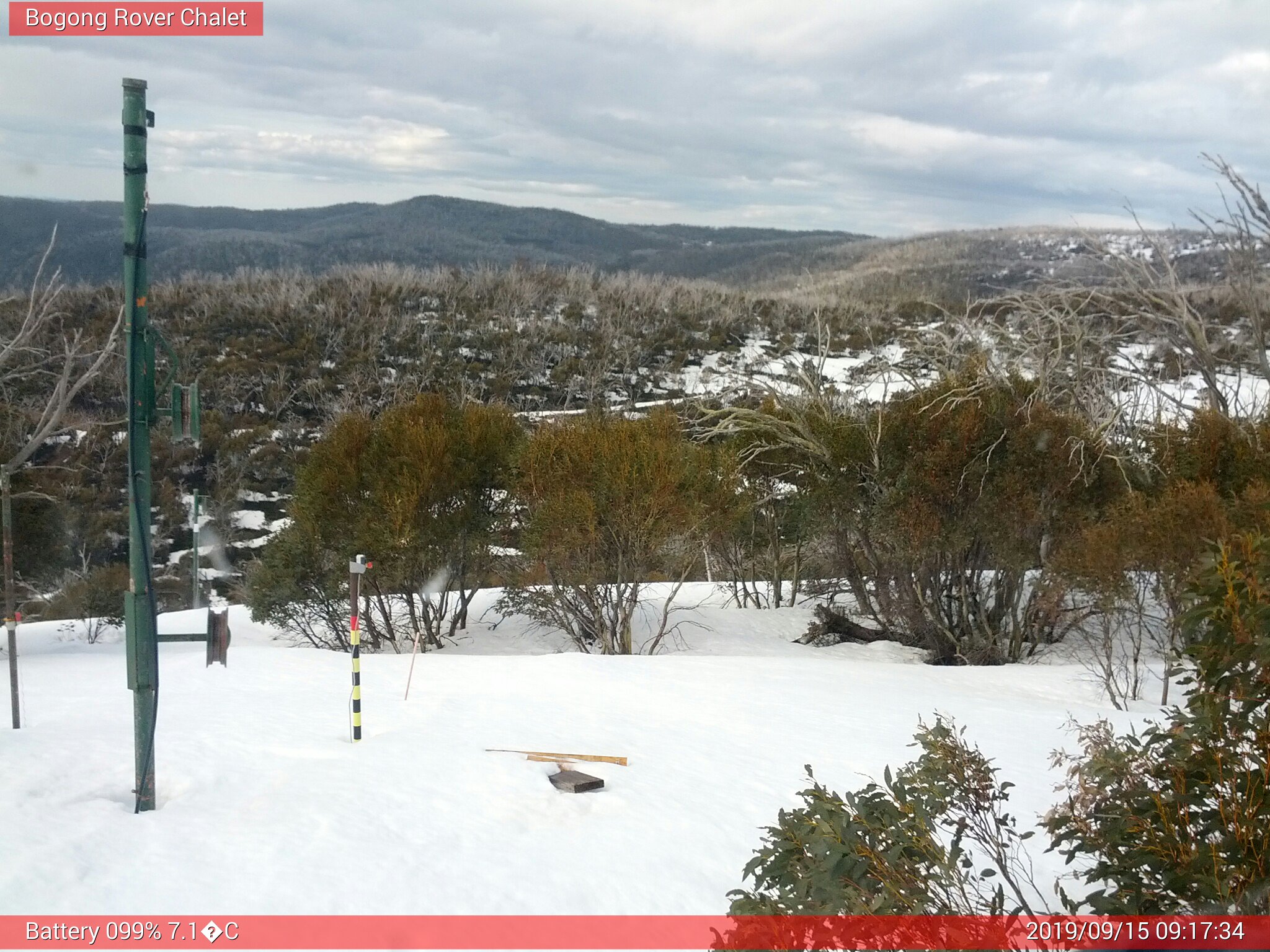 Bogong Web Cam 9:17am Sunday 15th of September 2019