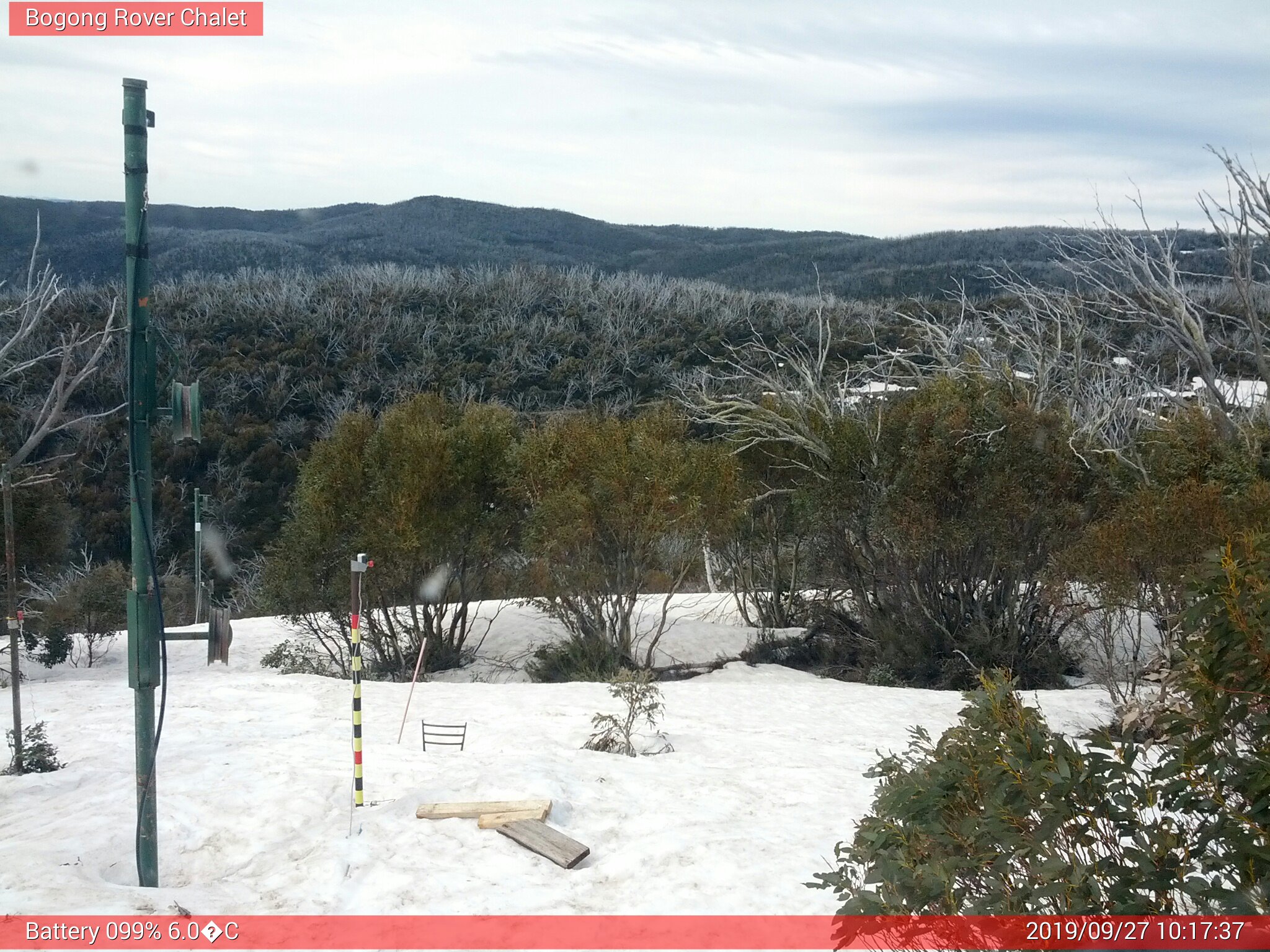 Bogong Web Cam 10:17am Friday 27th of September 2019