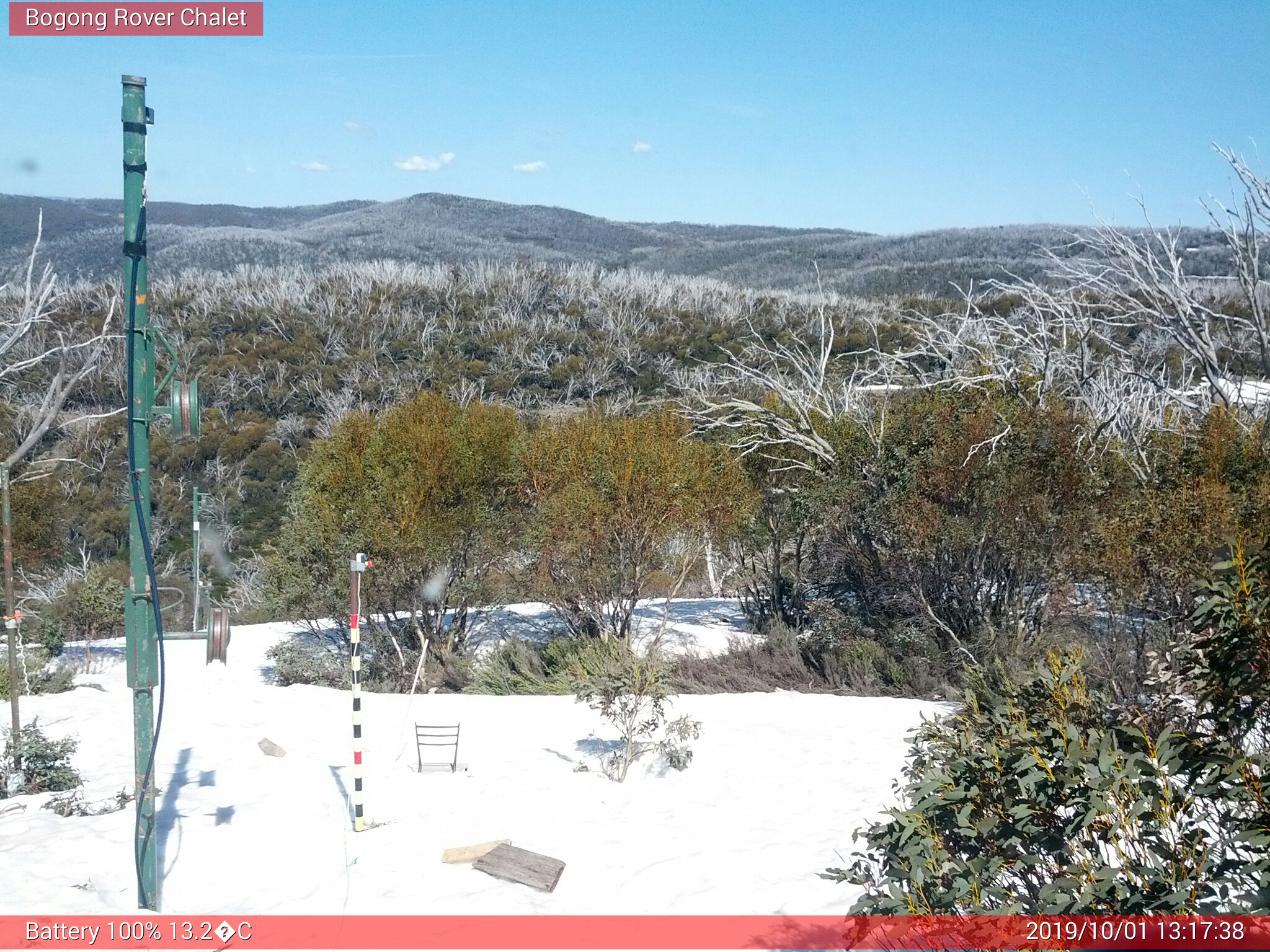 Bogong Web Cam 1:17pm Tuesday 1st of October 2019