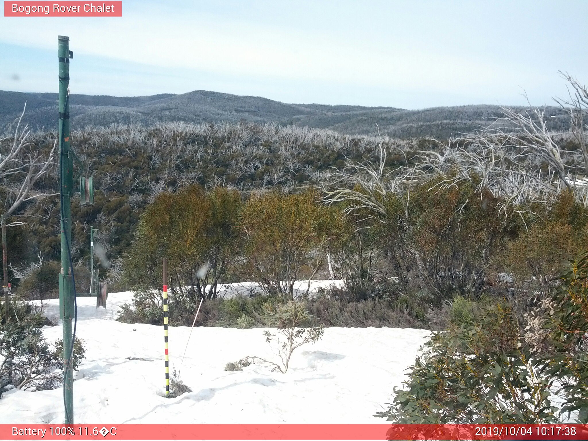 Bogong Web Cam 10:17am Friday 4th of October 2019