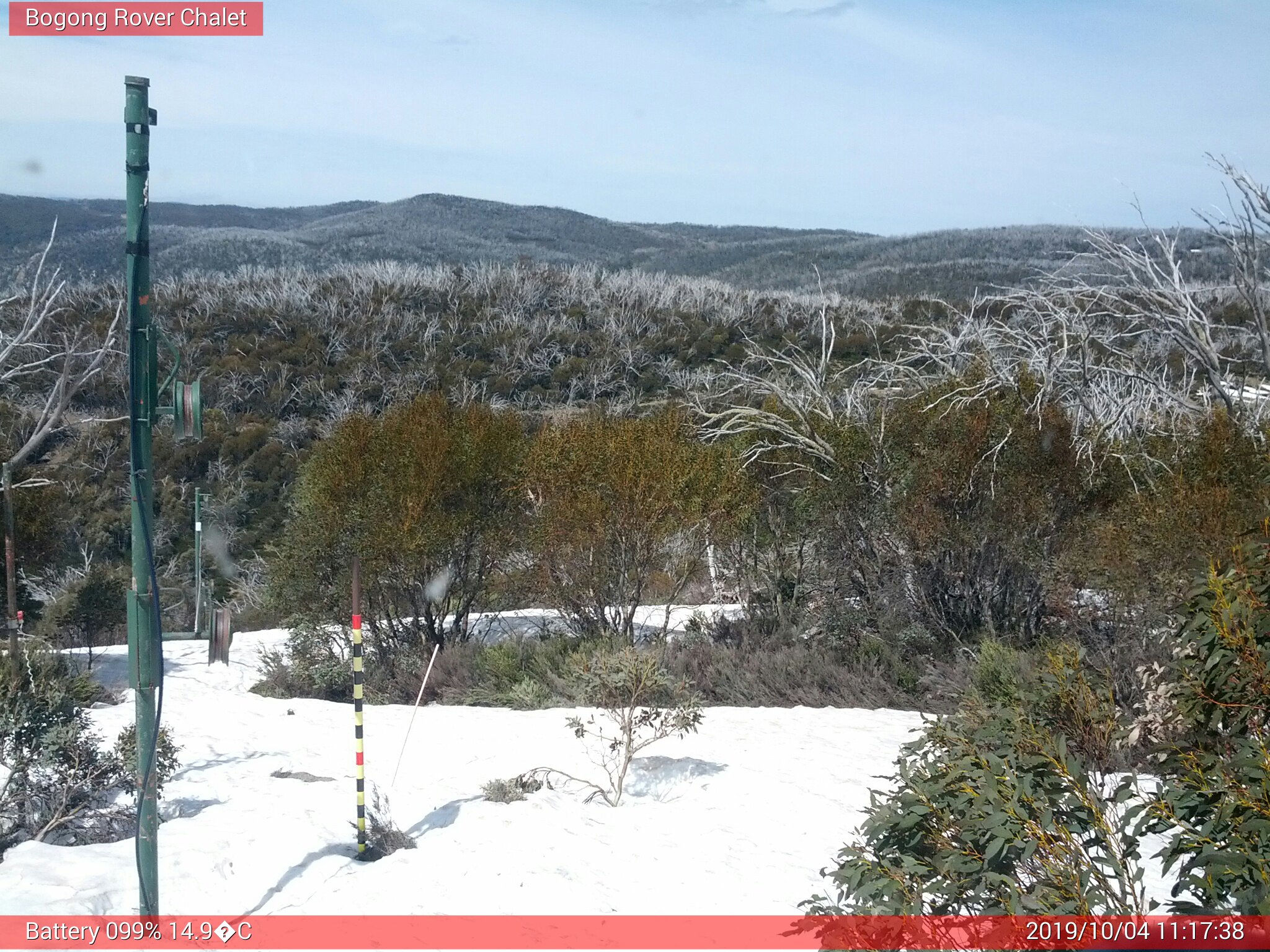 Bogong Web Cam 11:17am Friday 4th of October 2019