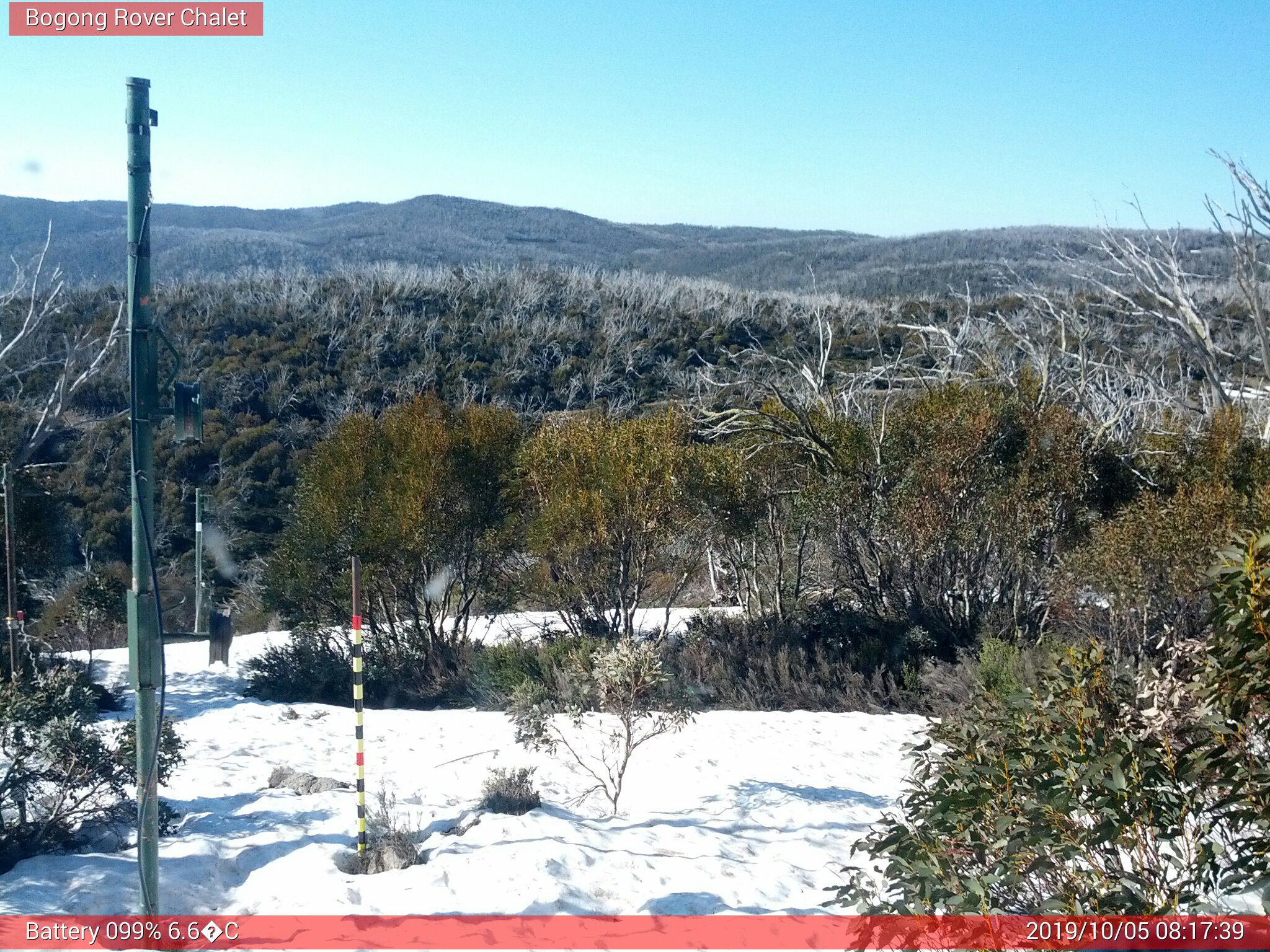 Bogong Web Cam 8:17am Saturday 5th of October 2019