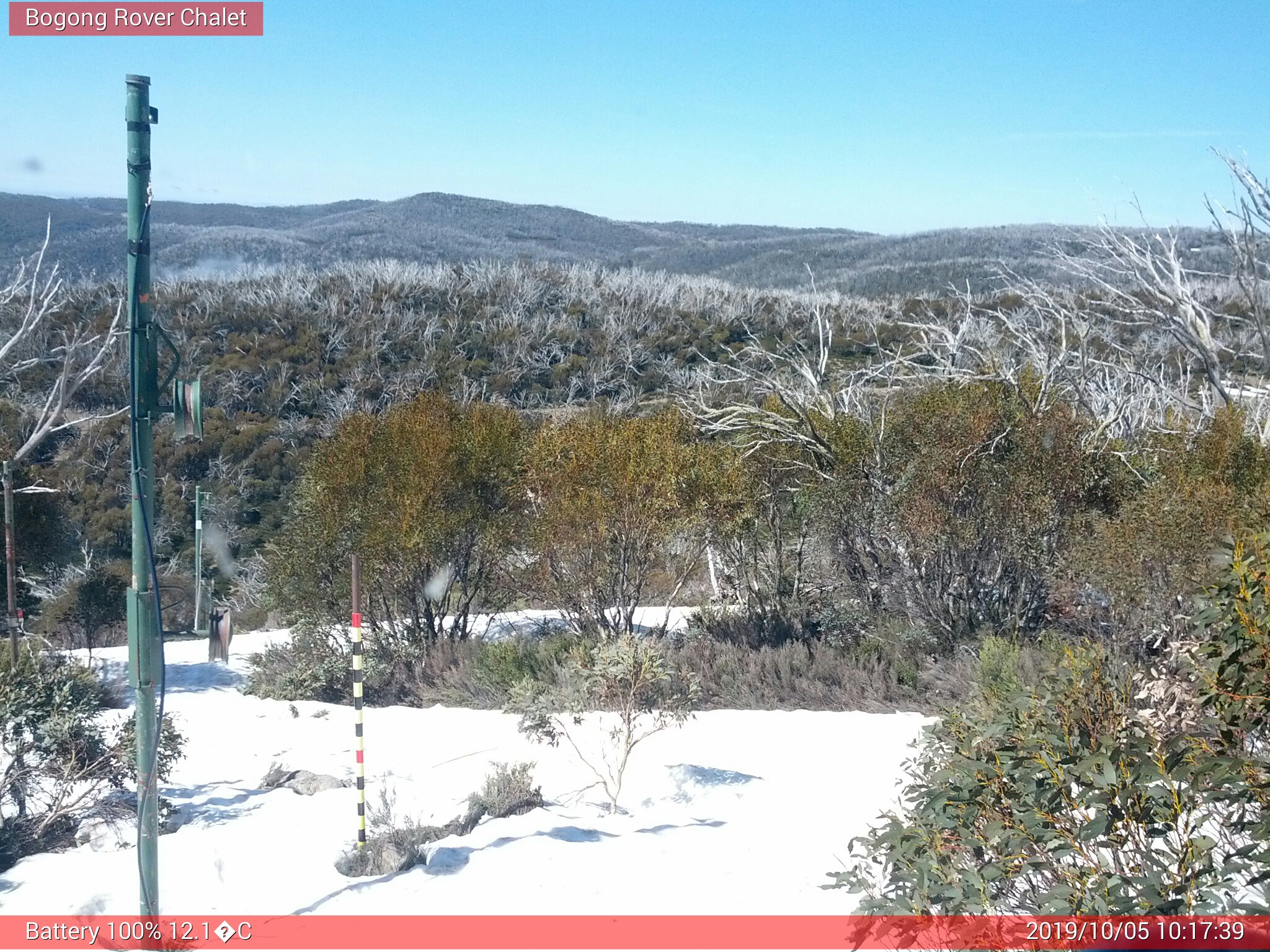 Bogong Web Cam 10:17am Saturday 5th of October 2019