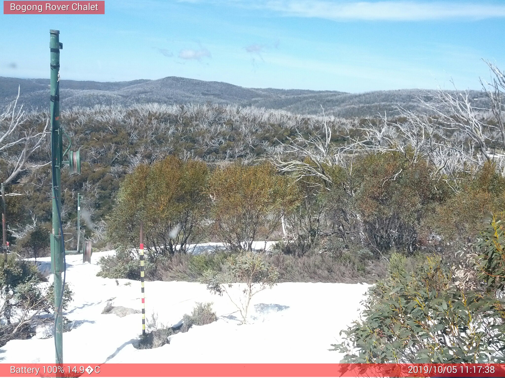 Bogong Web Cam 11:17am Saturday 5th of October 2019