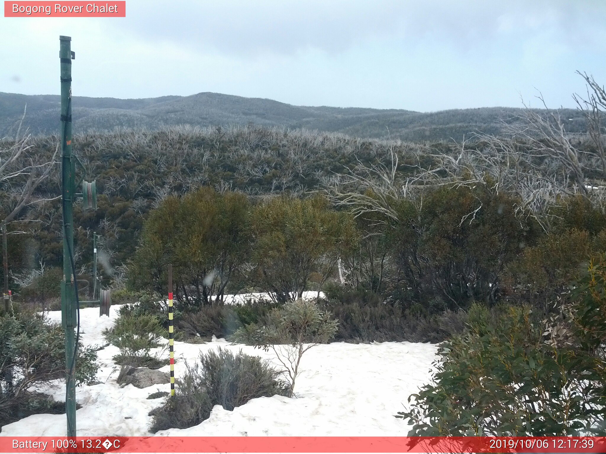 Bogong Web Cam 12:17pm Sunday 6th of October 2019