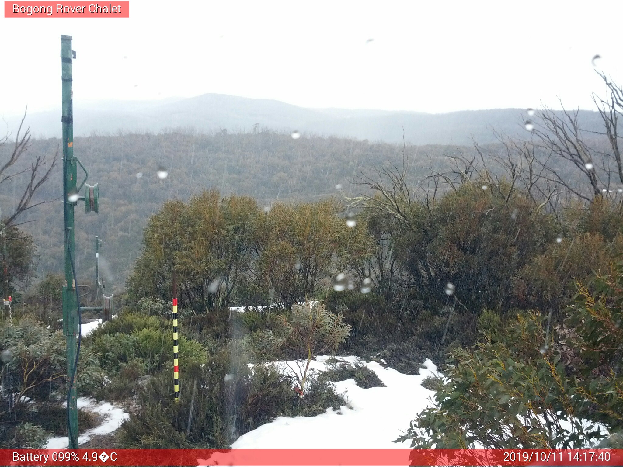 Bogong Web Cam 2:17pm Friday 11th of October 2019