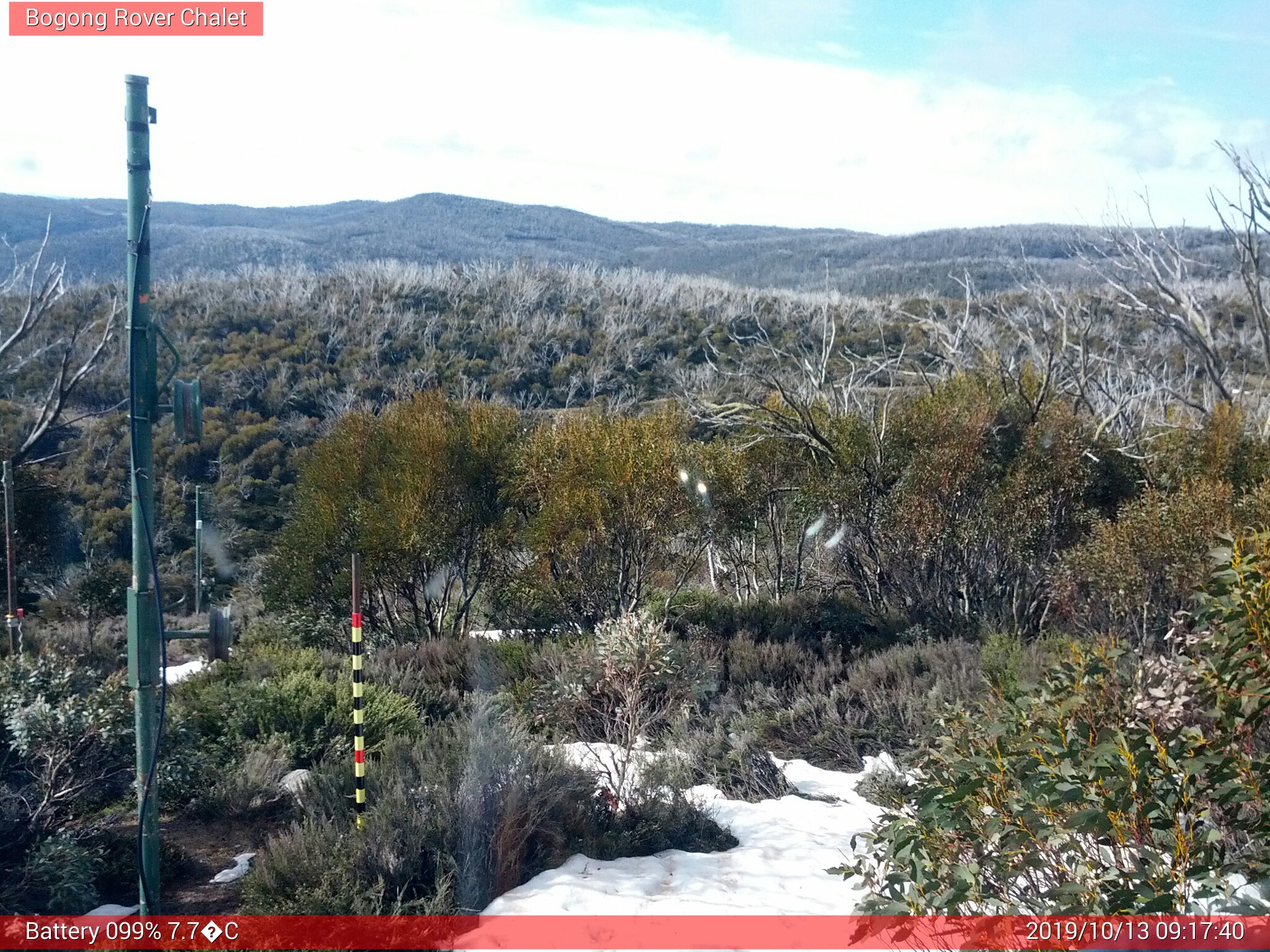 Bogong Web Cam 9:17am Sunday 13th of October 2019