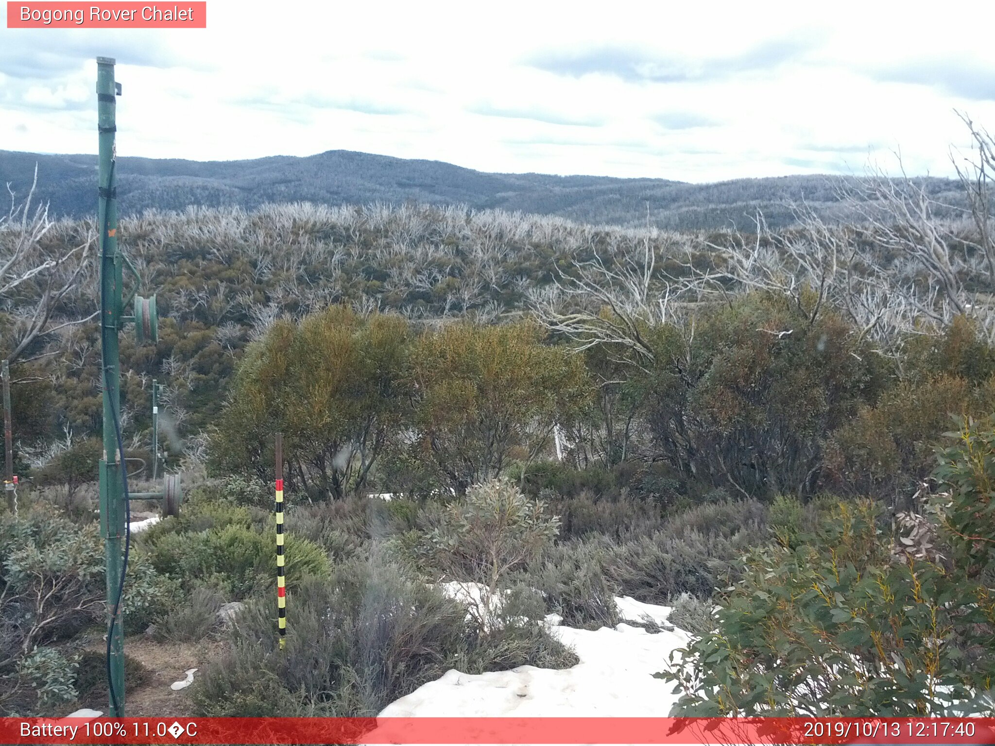 Bogong Web Cam 12:17pm Sunday 13th of October 2019