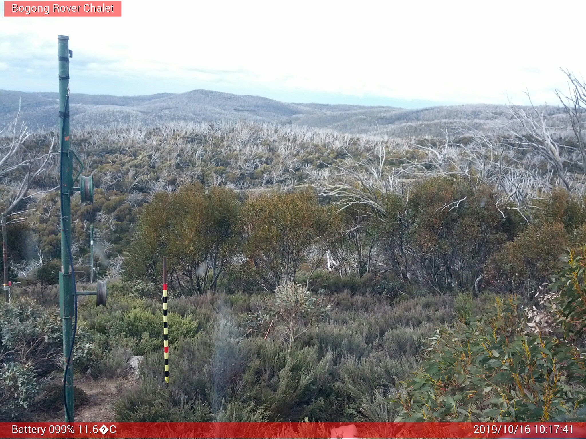 Bogong Web Cam 10:17am Wednesday 16th of October 2019