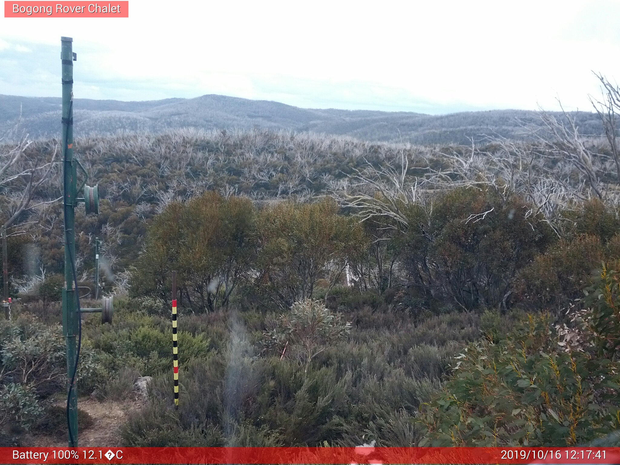 Bogong Web Cam 12:17pm Wednesday 16th of October 2019