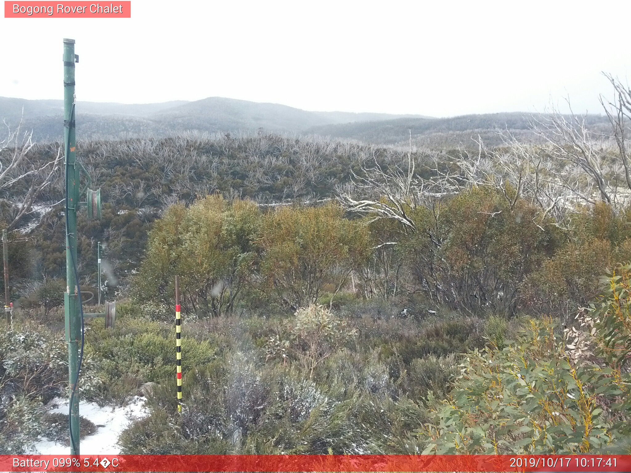 Bogong Web Cam 10:17am Thursday 17th of October 2019