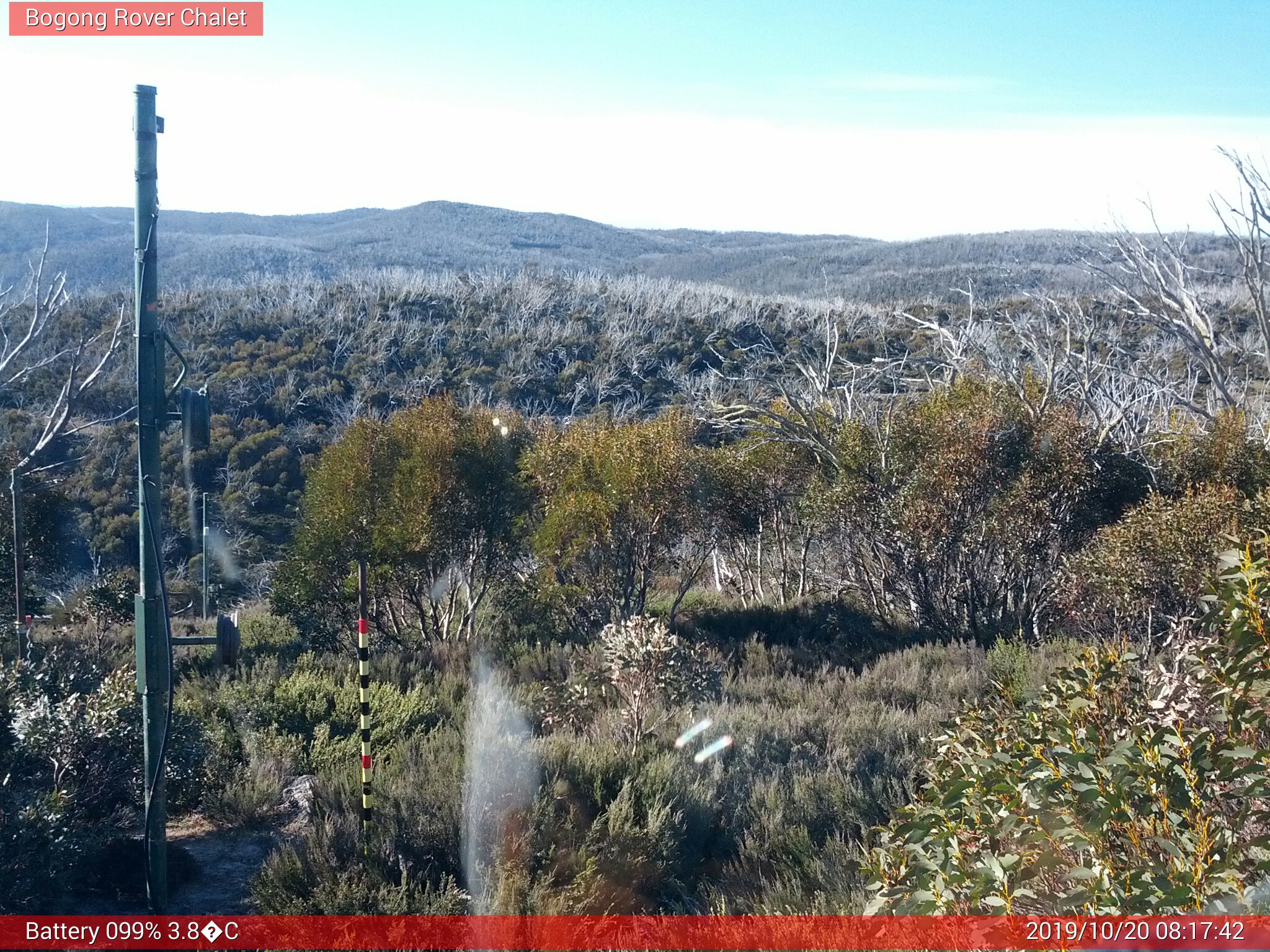 Bogong Web Cam 8:17am Sunday 20th of October 2019