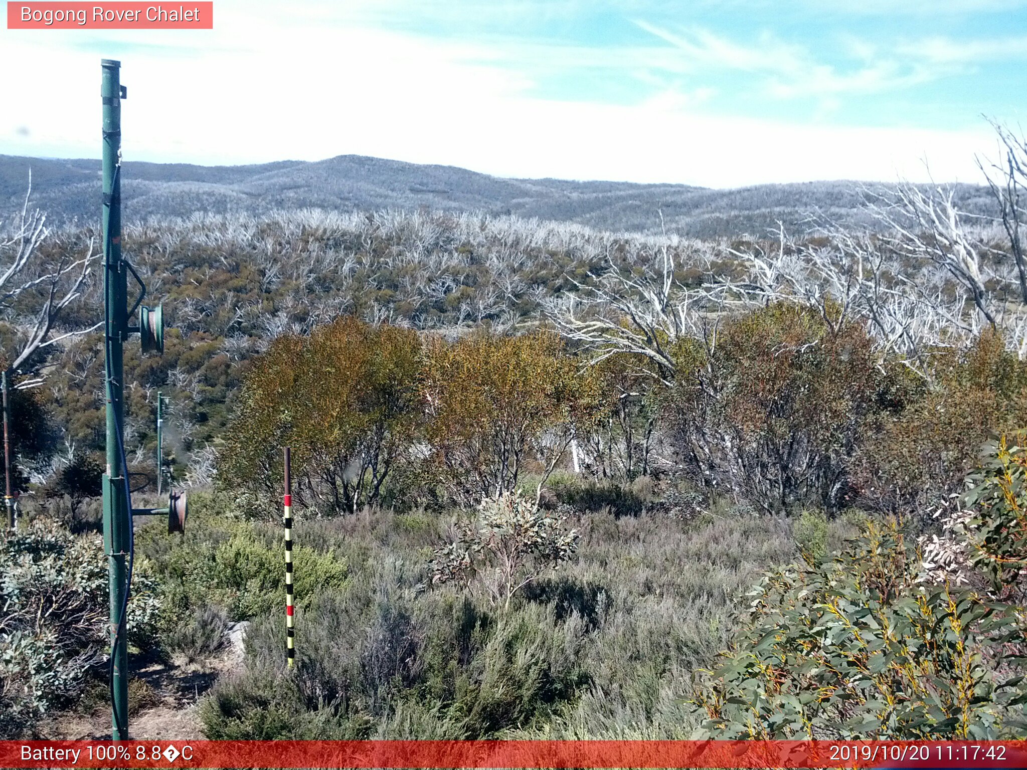 Bogong Web Cam 11:17am Sunday 20th of October 2019