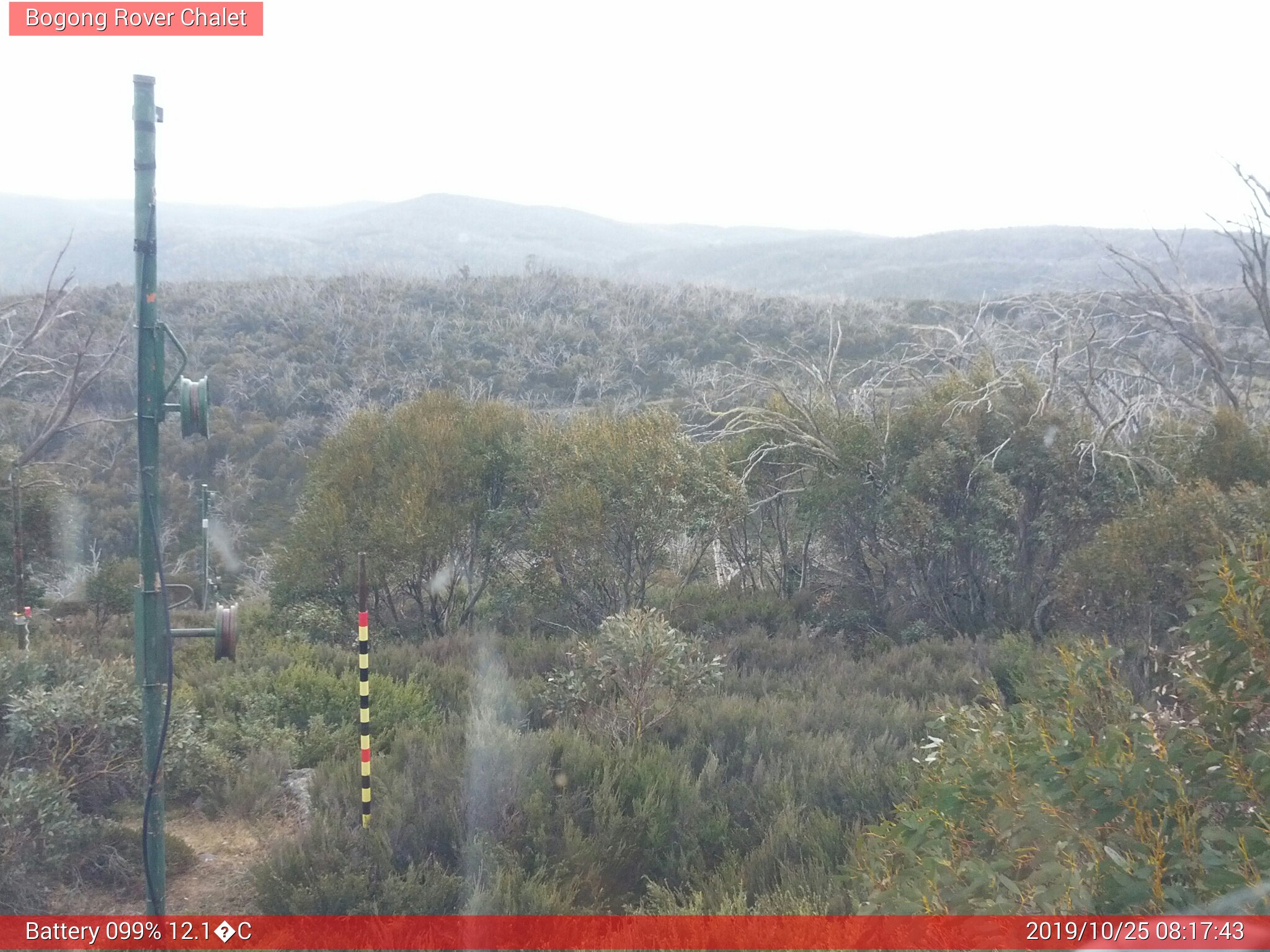 Bogong Web Cam 8:17am Friday 25th of October 2019