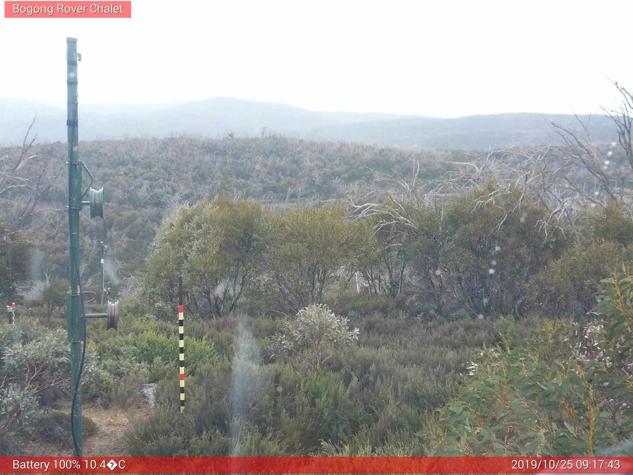 Bogong Web Cam 9:17am Friday 25th of October 2019