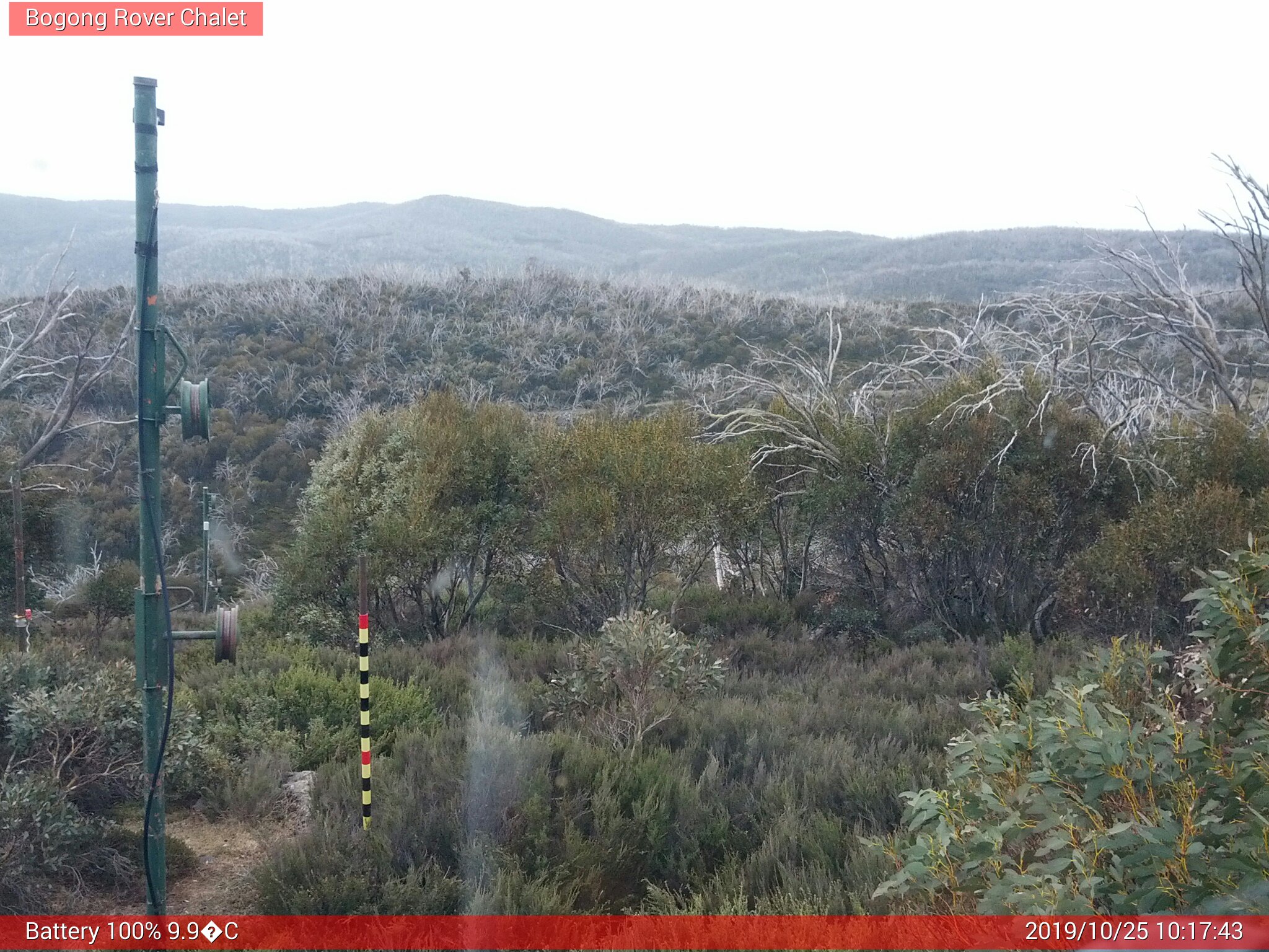 Bogong Web Cam 10:17am Friday 25th of October 2019