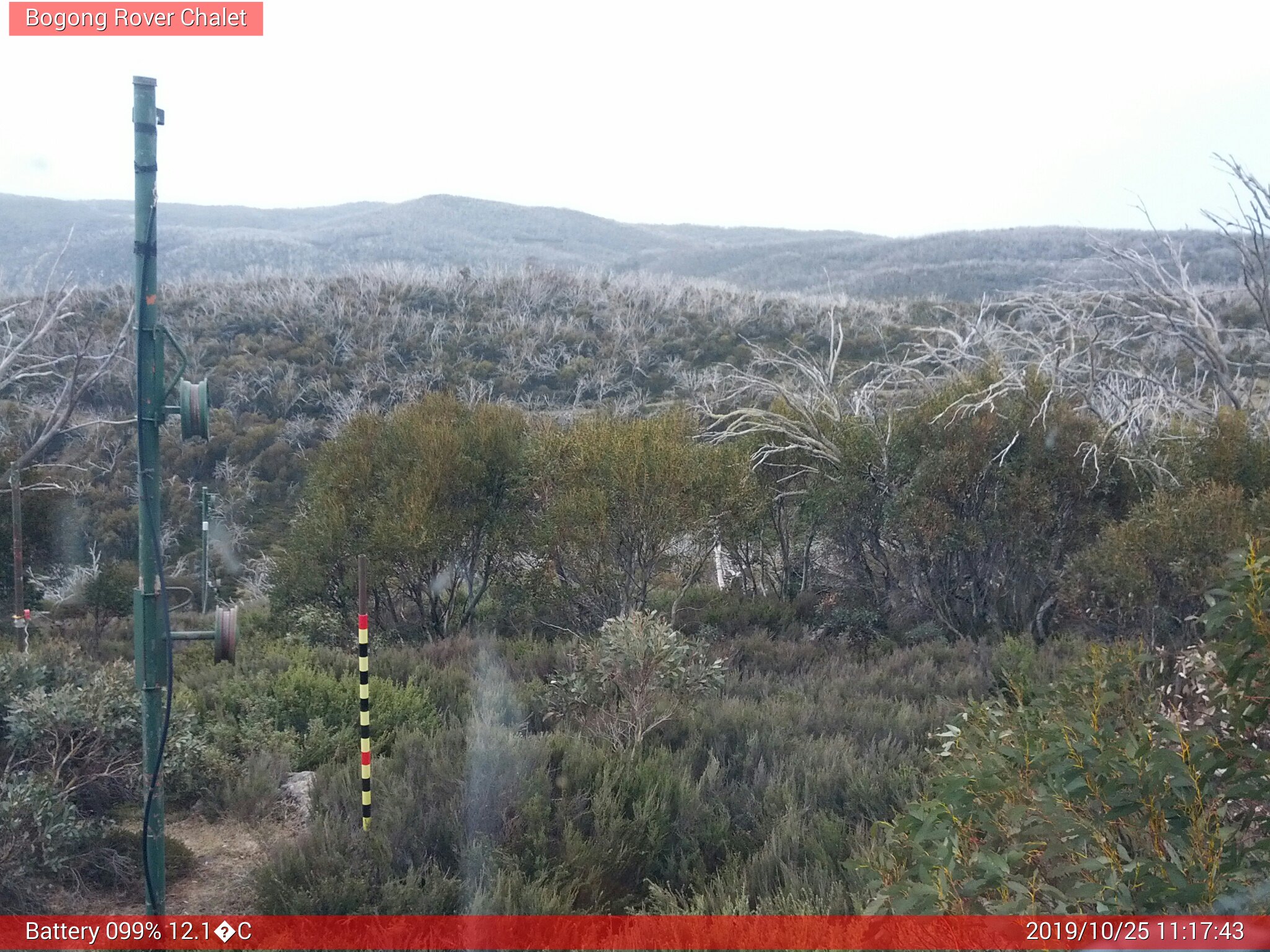 Bogong Web Cam 11:17am Friday 25th of October 2019