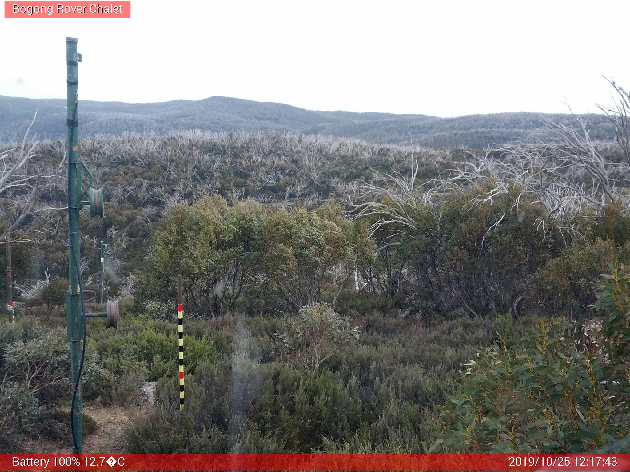 Bogong Web Cam 12:17pm Friday 25th of October 2019