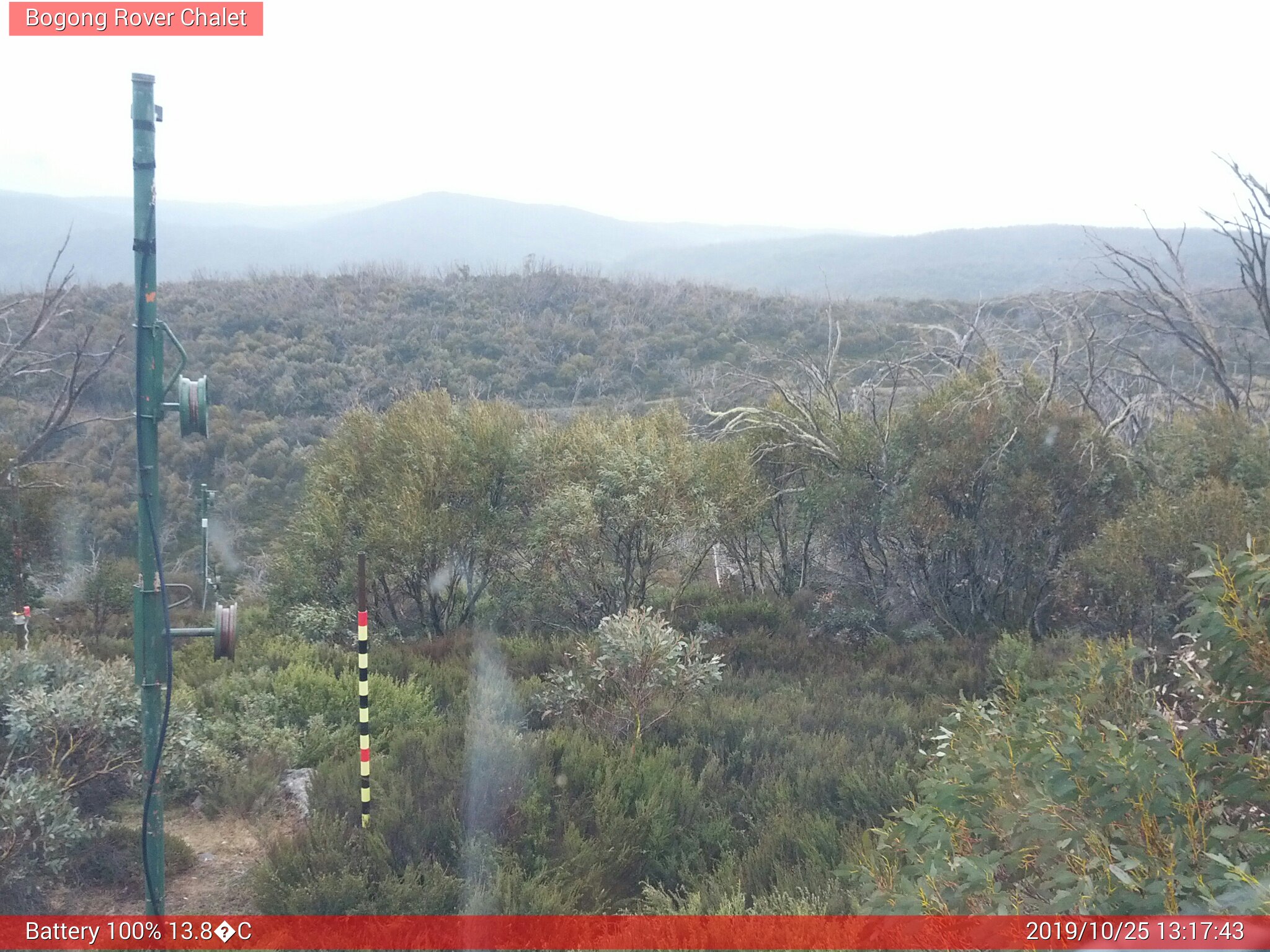 Bogong Web Cam 1:17pm Friday 25th of October 2019