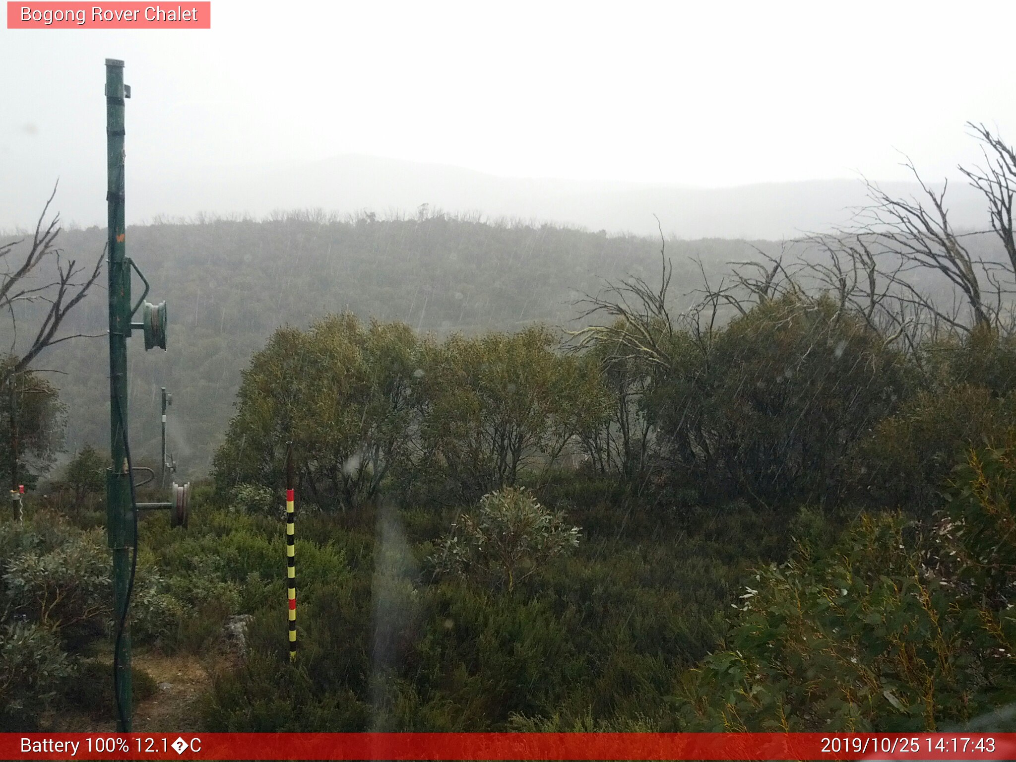 Bogong Web Cam 2:17pm Friday 25th of October 2019