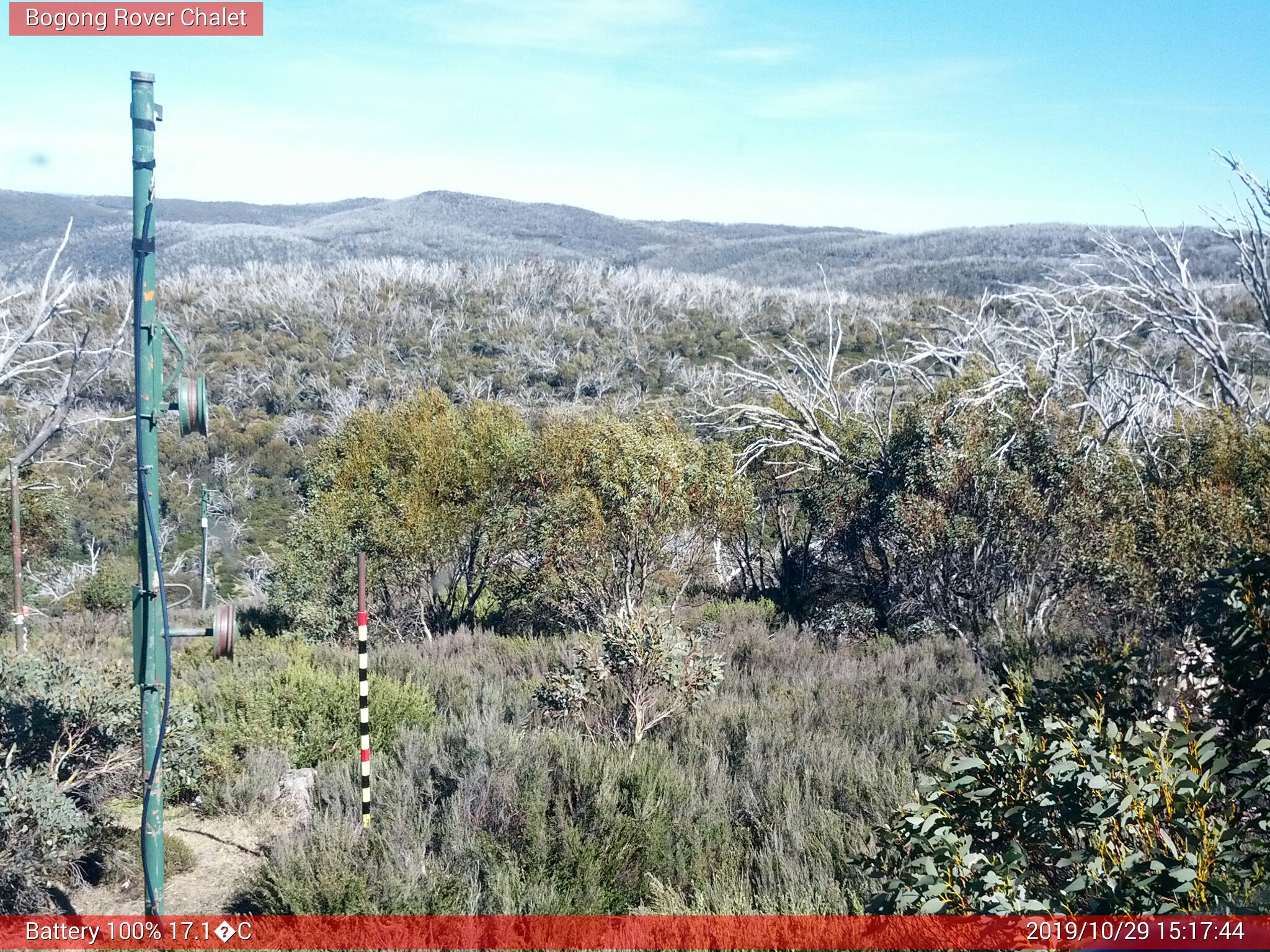 Bogong Web Cam 3:17pm Tuesday 29th of October 2019