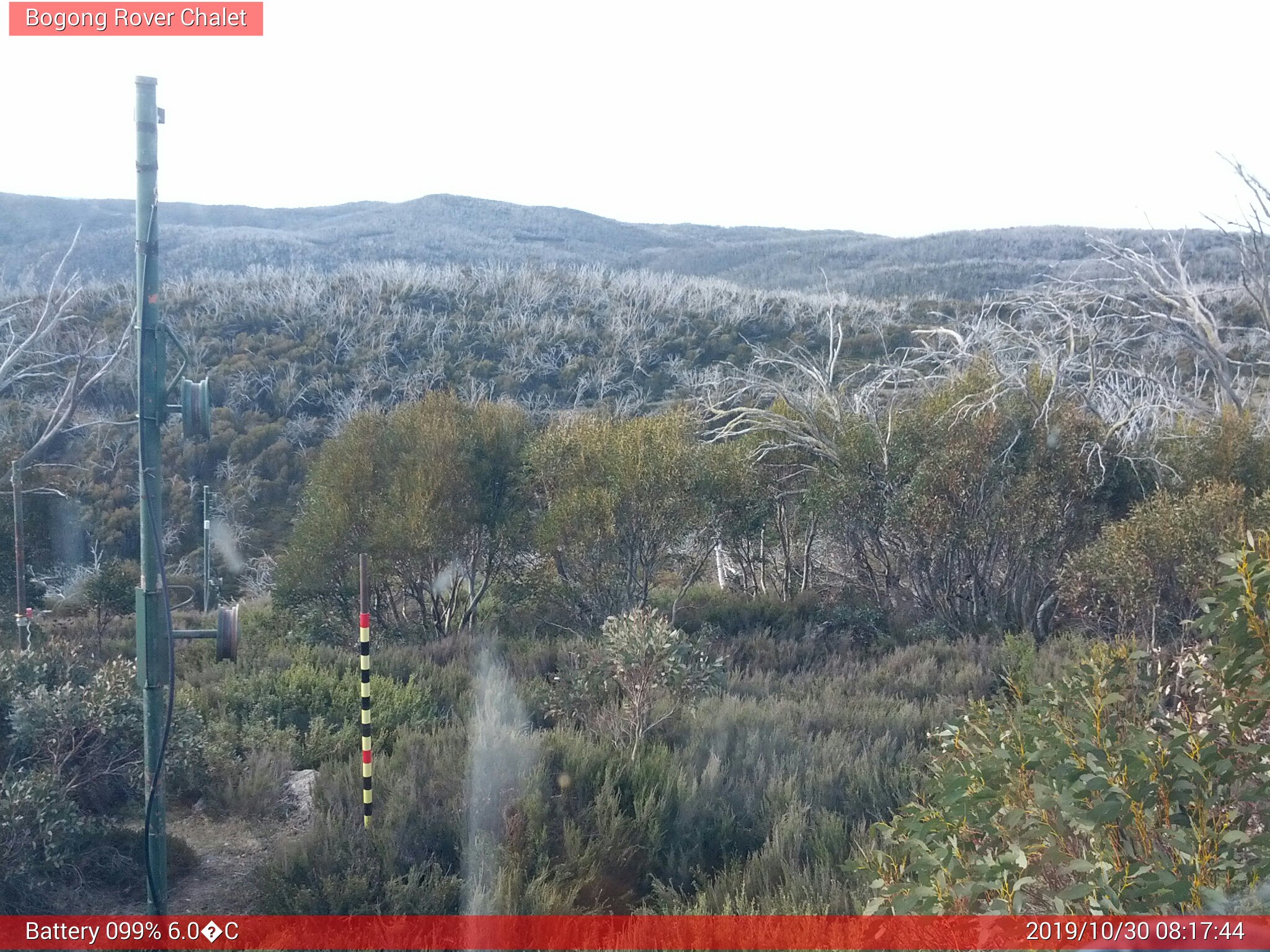 Bogong Web Cam 8:17am Wednesday 30th of October 2019