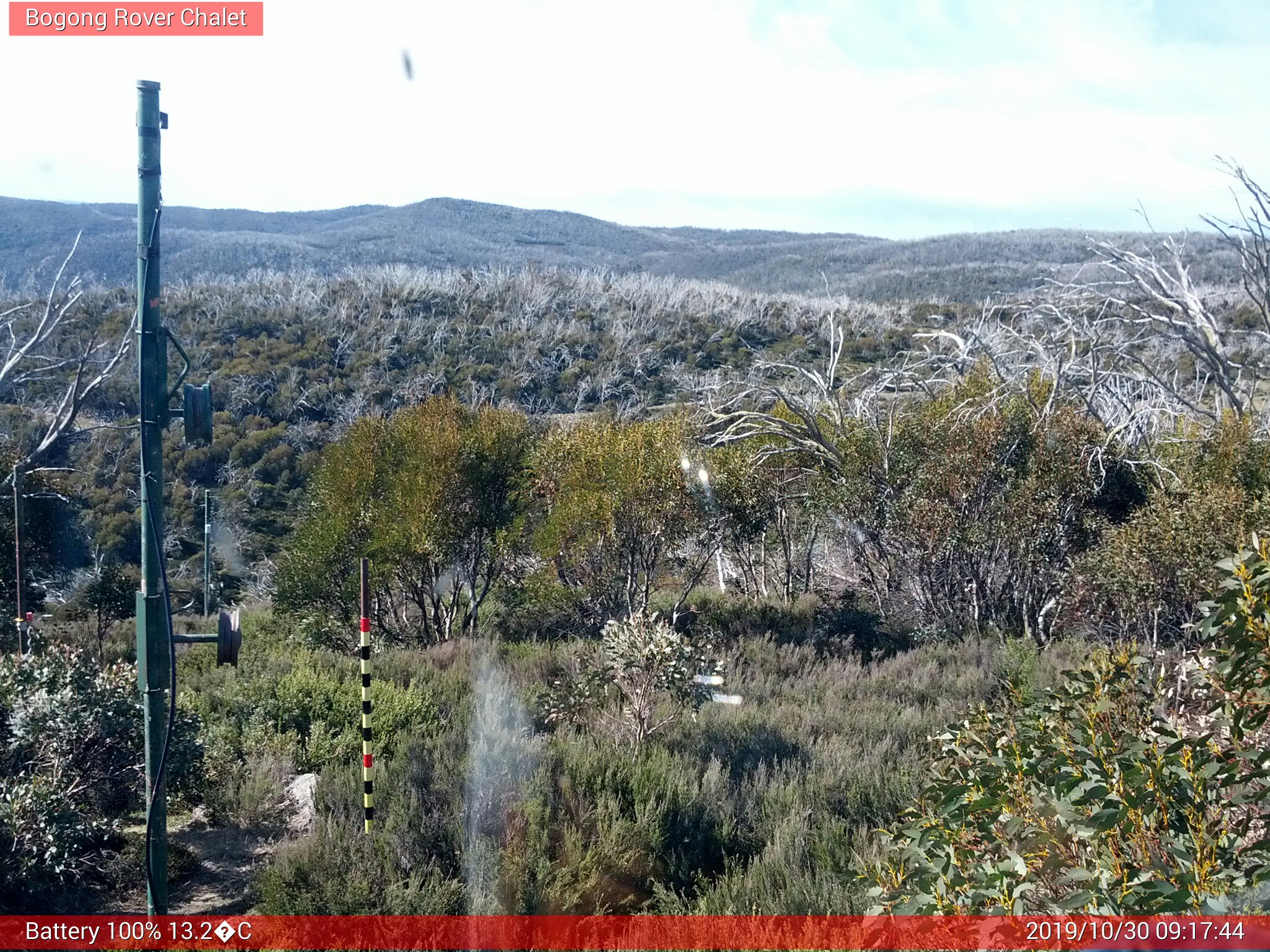 Bogong Web Cam 9:17am Wednesday 30th of October 2019