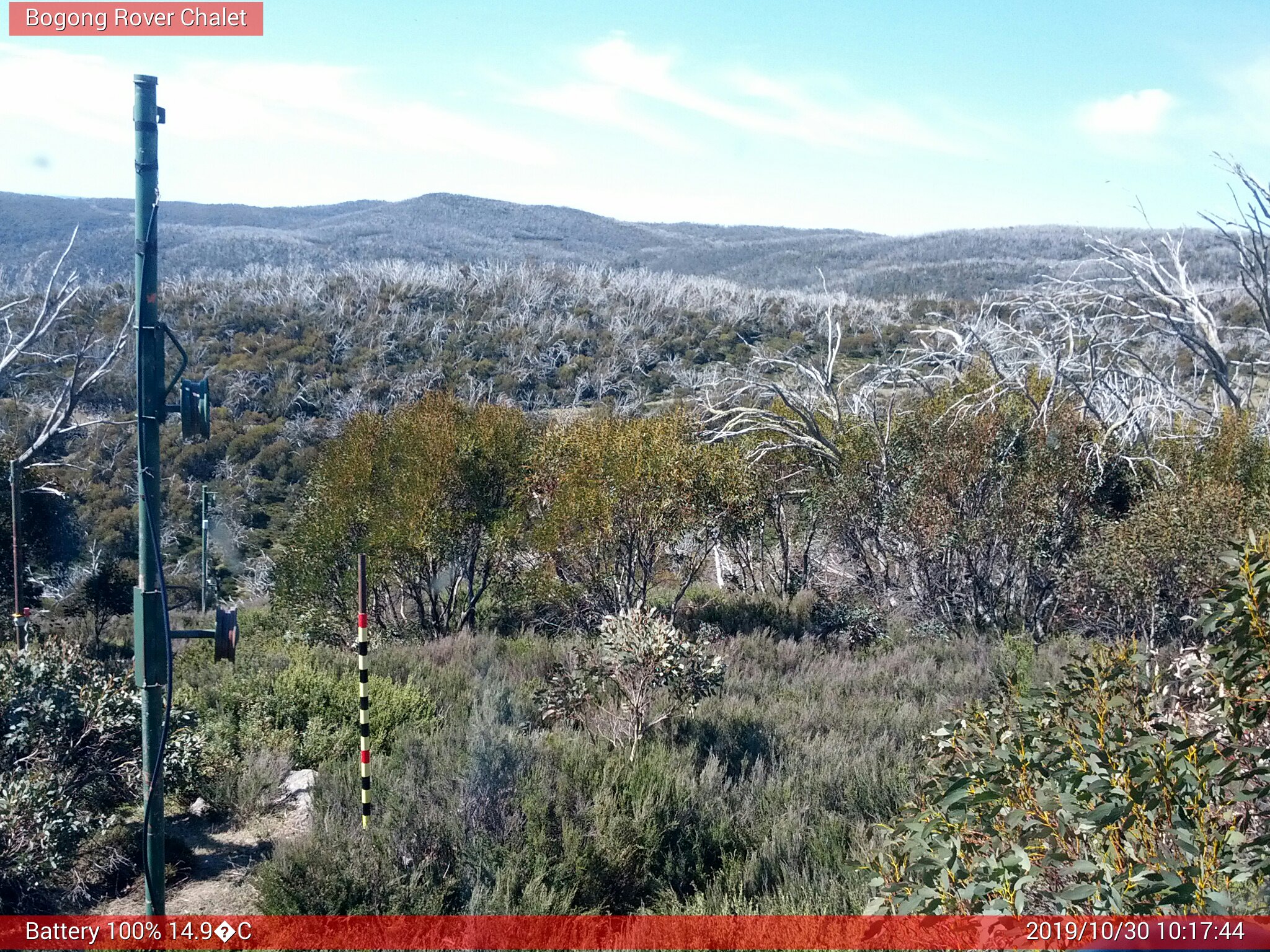 Bogong Web Cam 10:17am Wednesday 30th of October 2019