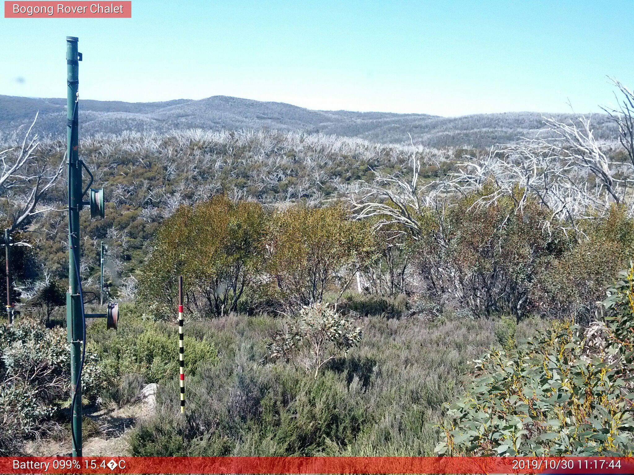 Bogong Web Cam 11:17am Wednesday 30th of October 2019