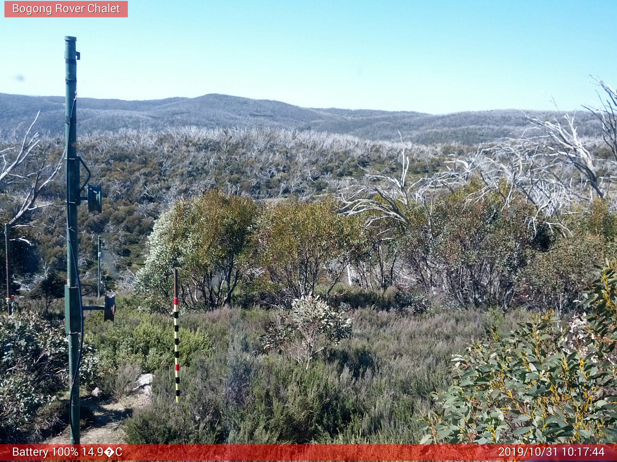 Bogong Web Cam 10:17am Thursday 31st of October 2019