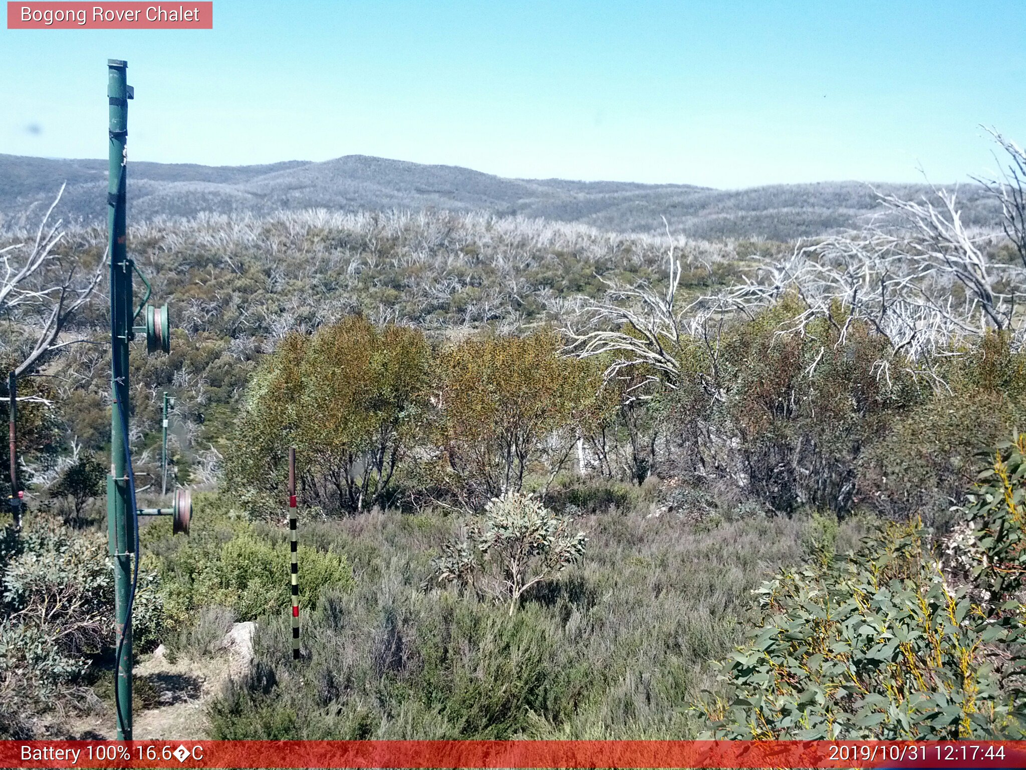 Bogong Web Cam 12:17pm Thursday 31st of October 2019