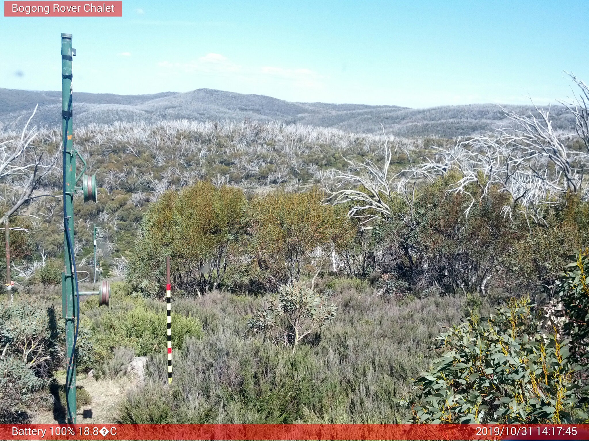 Bogong Web Cam 2:17pm Thursday 31st of October 2019