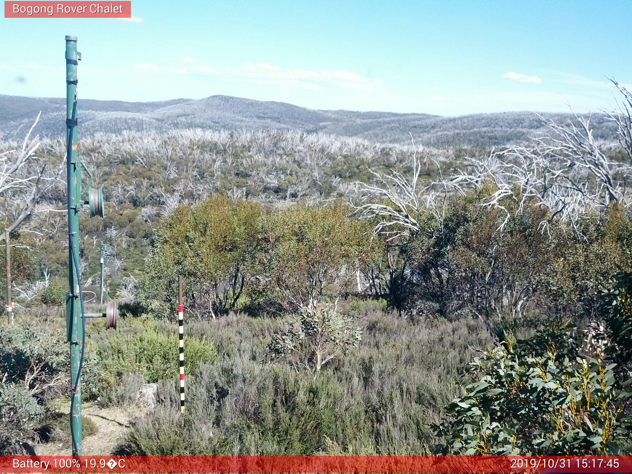 Bogong Web Cam 3:17pm Thursday 31st of October 2019