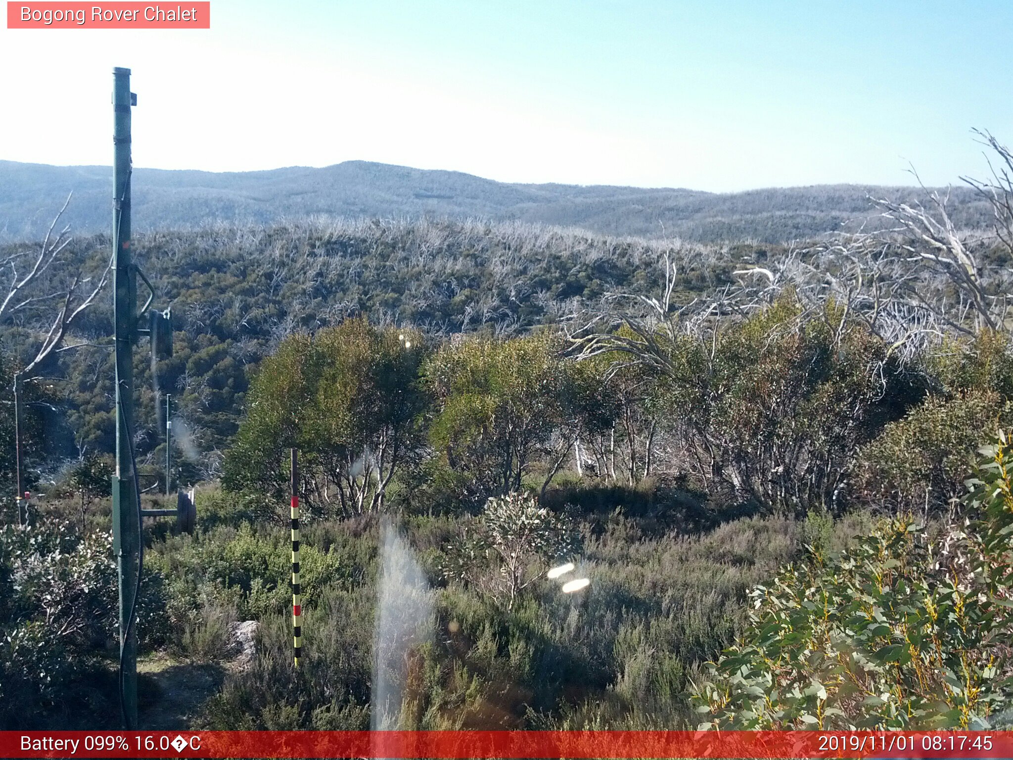 Bogong Web Cam 8:17am Friday 1st of November 2019