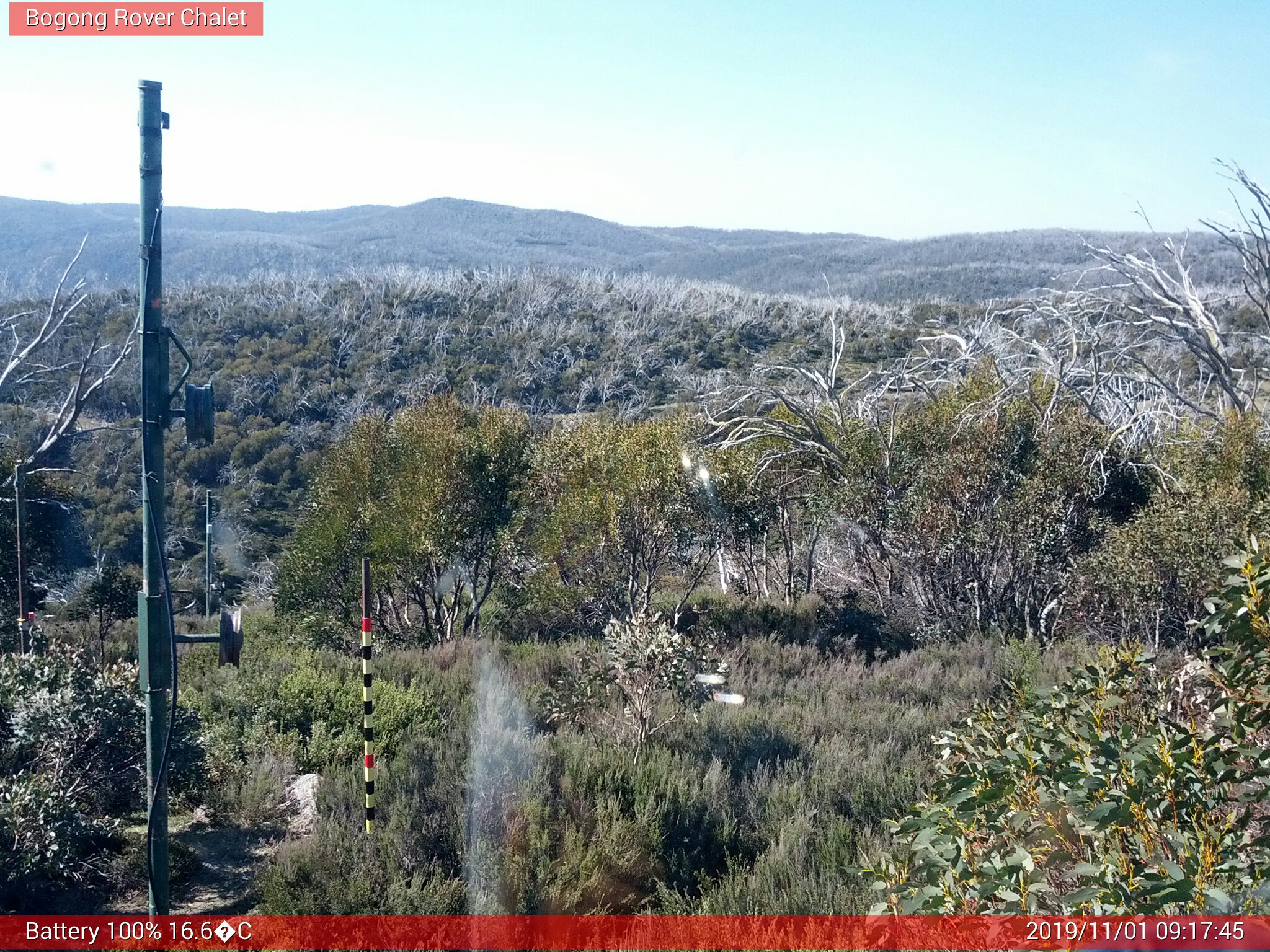 Bogong Web Cam 9:17am Friday 1st of November 2019