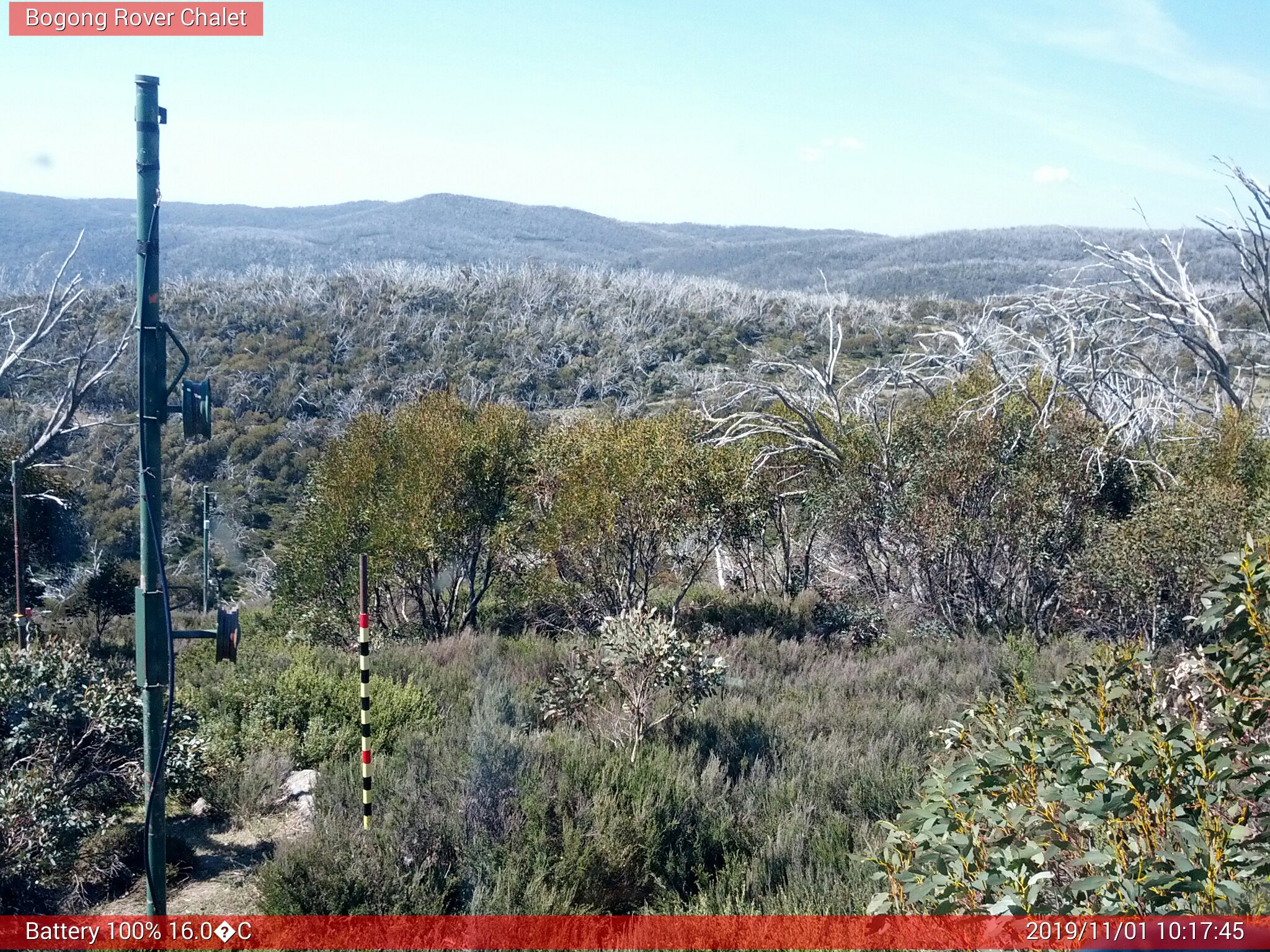 Bogong Web Cam 10:17am Friday 1st of November 2019