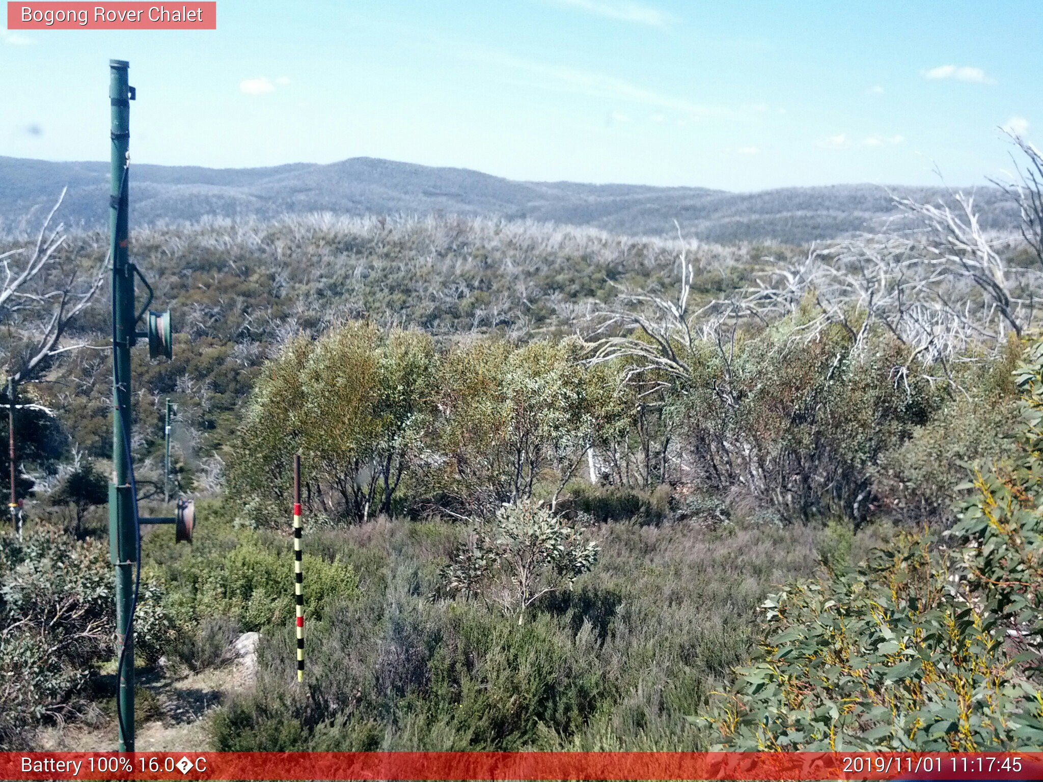 Bogong Web Cam 11:17am Friday 1st of November 2019