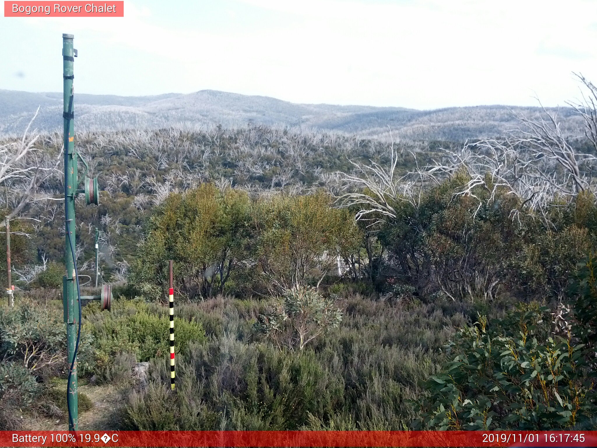 Bogong Web Cam 4:17pm Friday 1st of November 2019