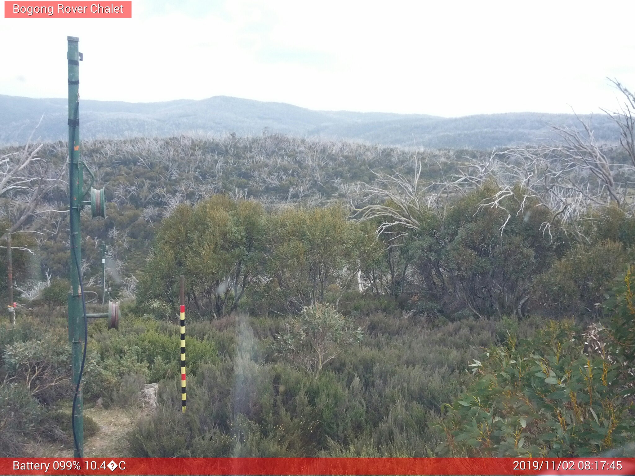 Bogong Web Cam 8:17am Saturday 2nd of November 2019