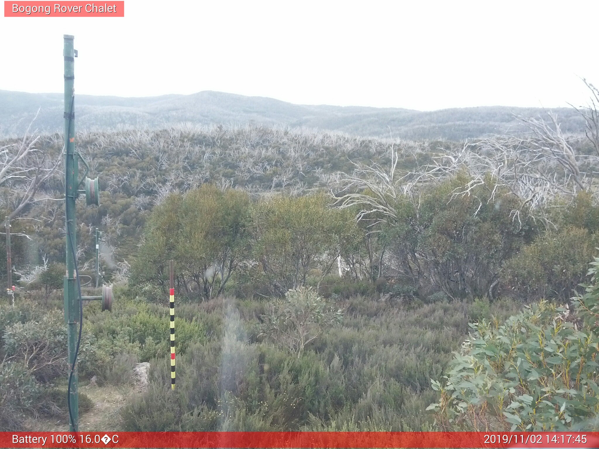 Bogong Web Cam 2:17pm Saturday 2nd of November 2019