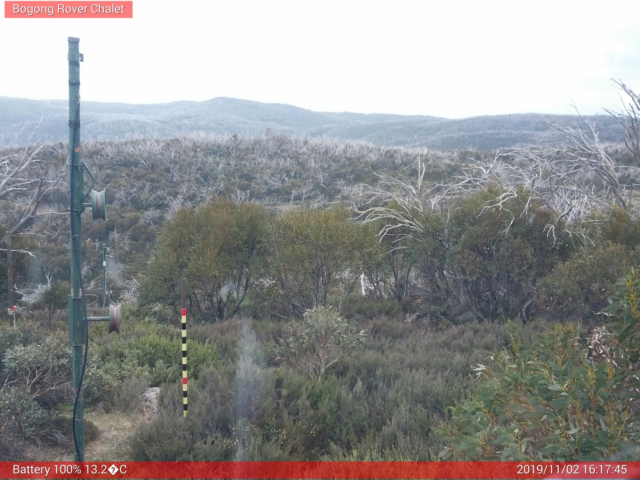 Bogong Web Cam 4:17pm Saturday 2nd of November 2019