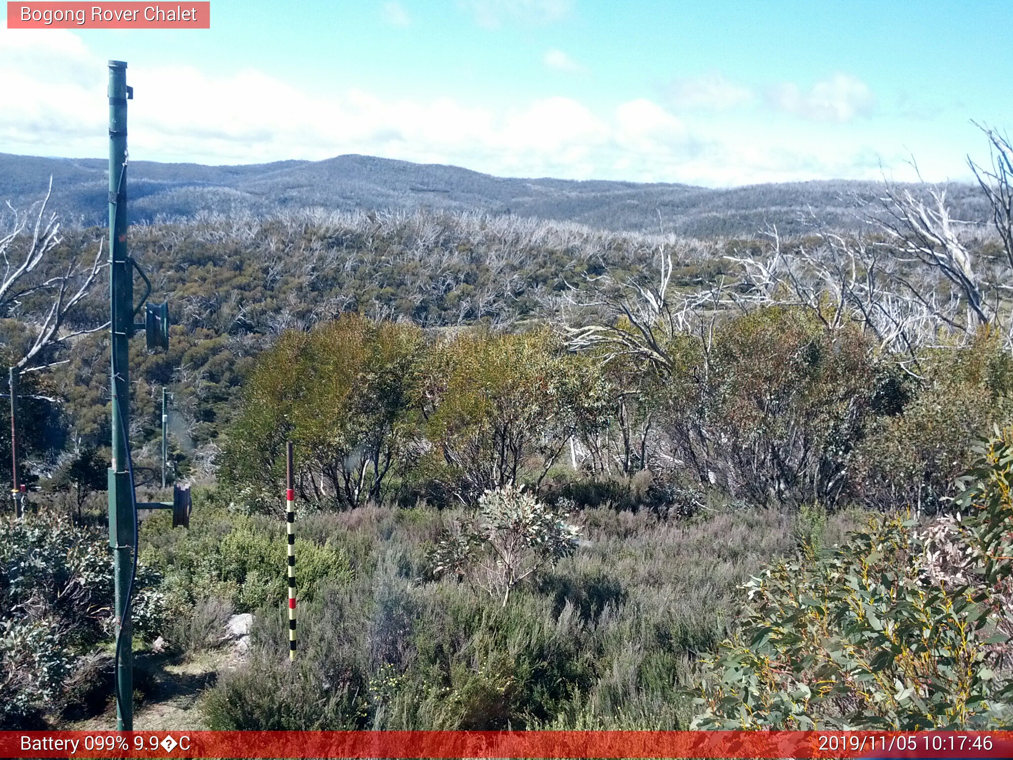 Bogong Web Cam 10:17am Tuesday 5th of November 2019