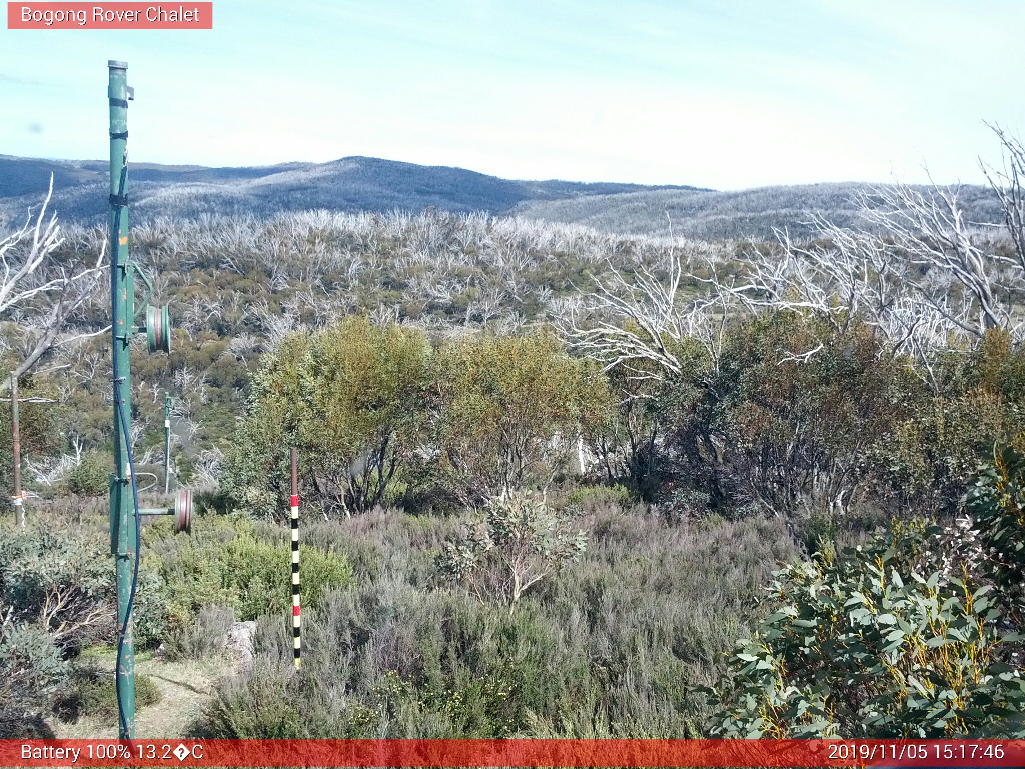 Bogong Web Cam 3:17pm Tuesday 5th of November 2019