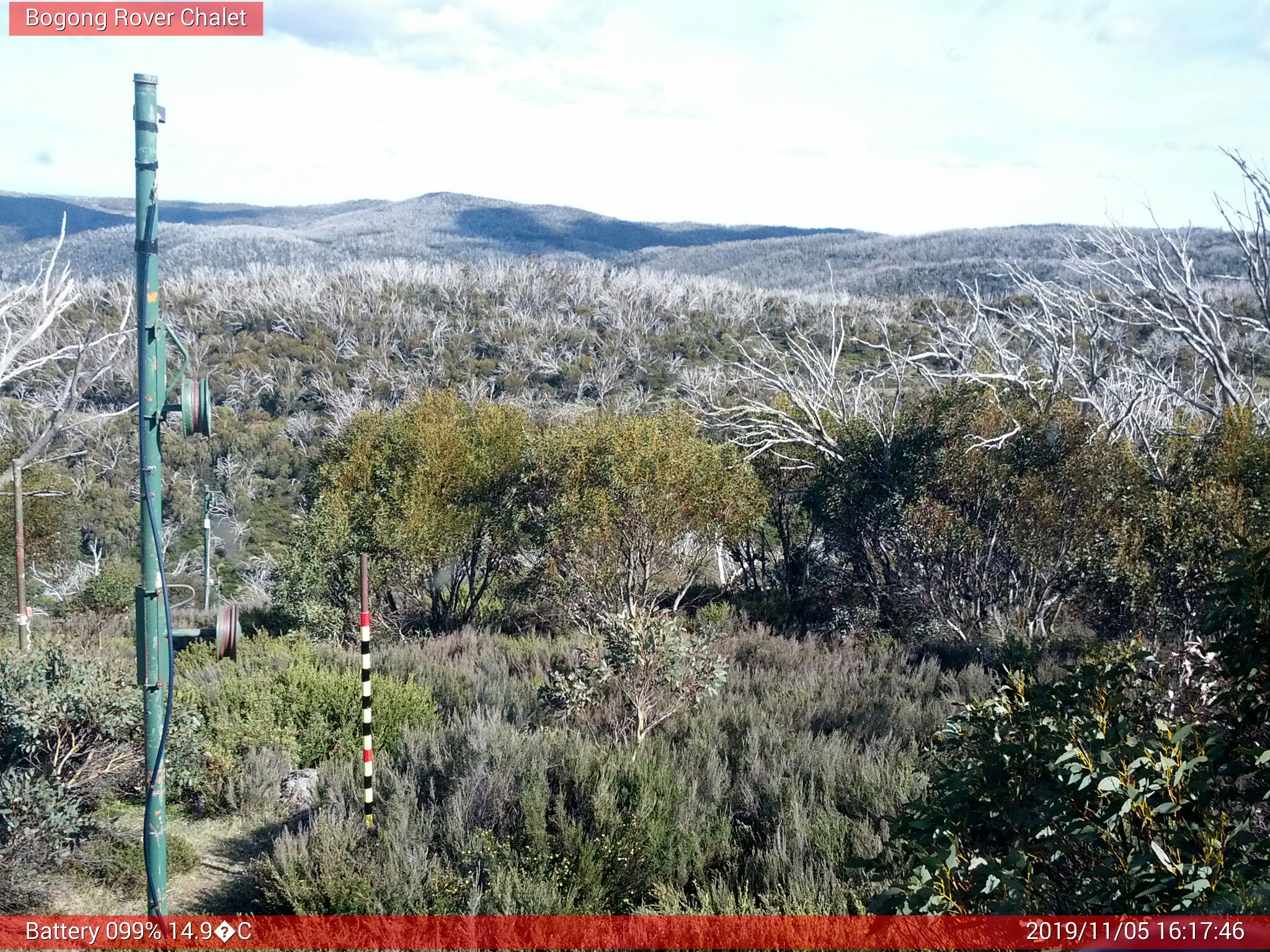 Bogong Web Cam 4:17pm Tuesday 5th of November 2019