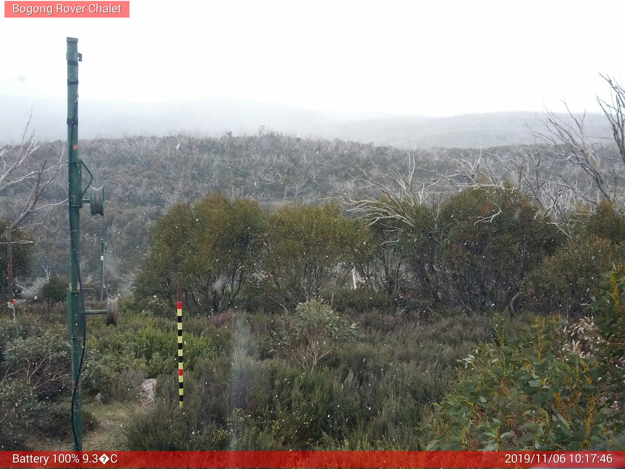 Bogong Web Cam 10:17am Wednesday 6th of November 2019