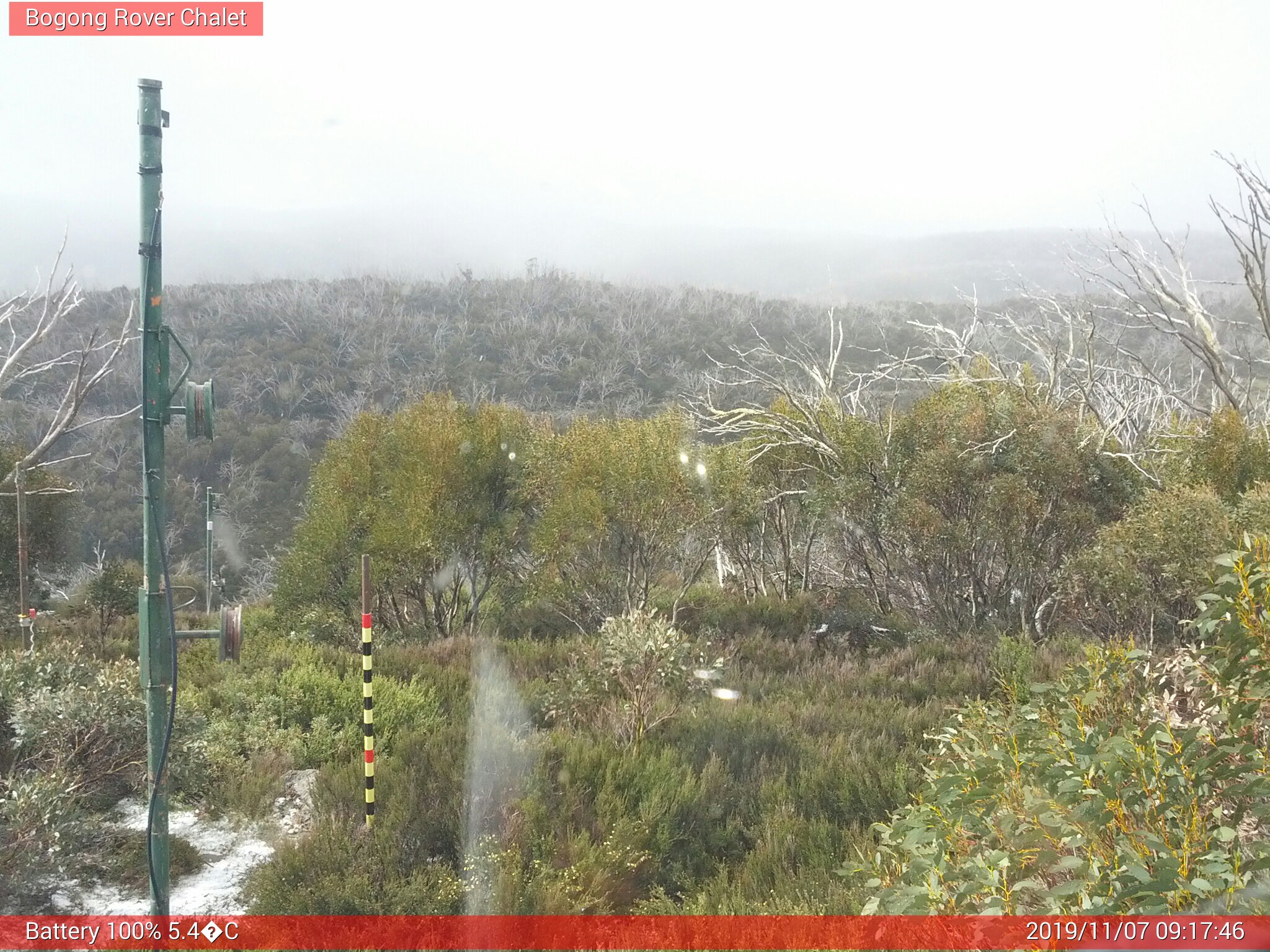 Bogong Web Cam 9:17am Thursday 7th of November 2019